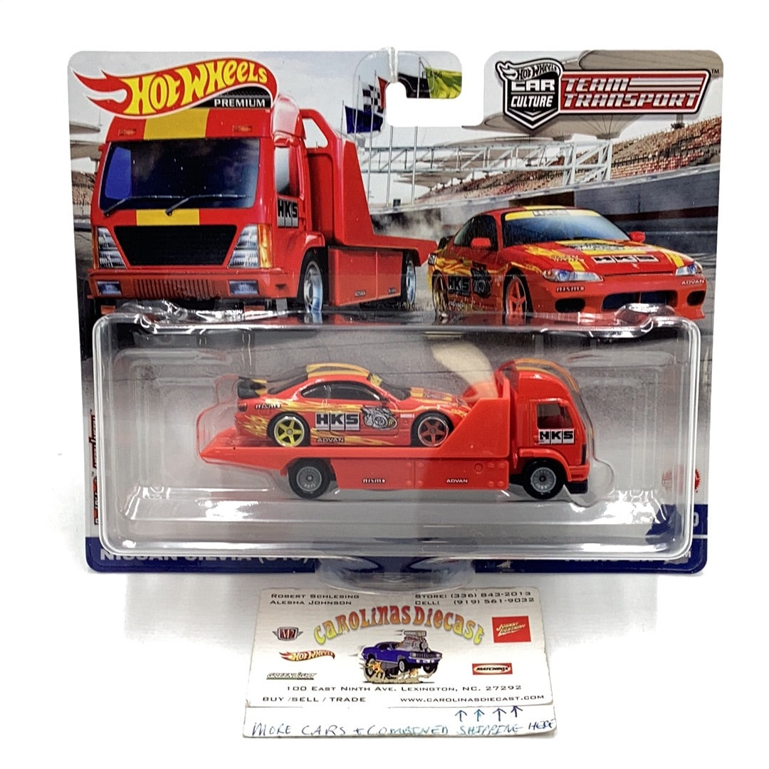 2021 HOT WHEELS CAR CULTURE  TEAM TRANSPORT Nissan Silva s15 aero lift #40 282E