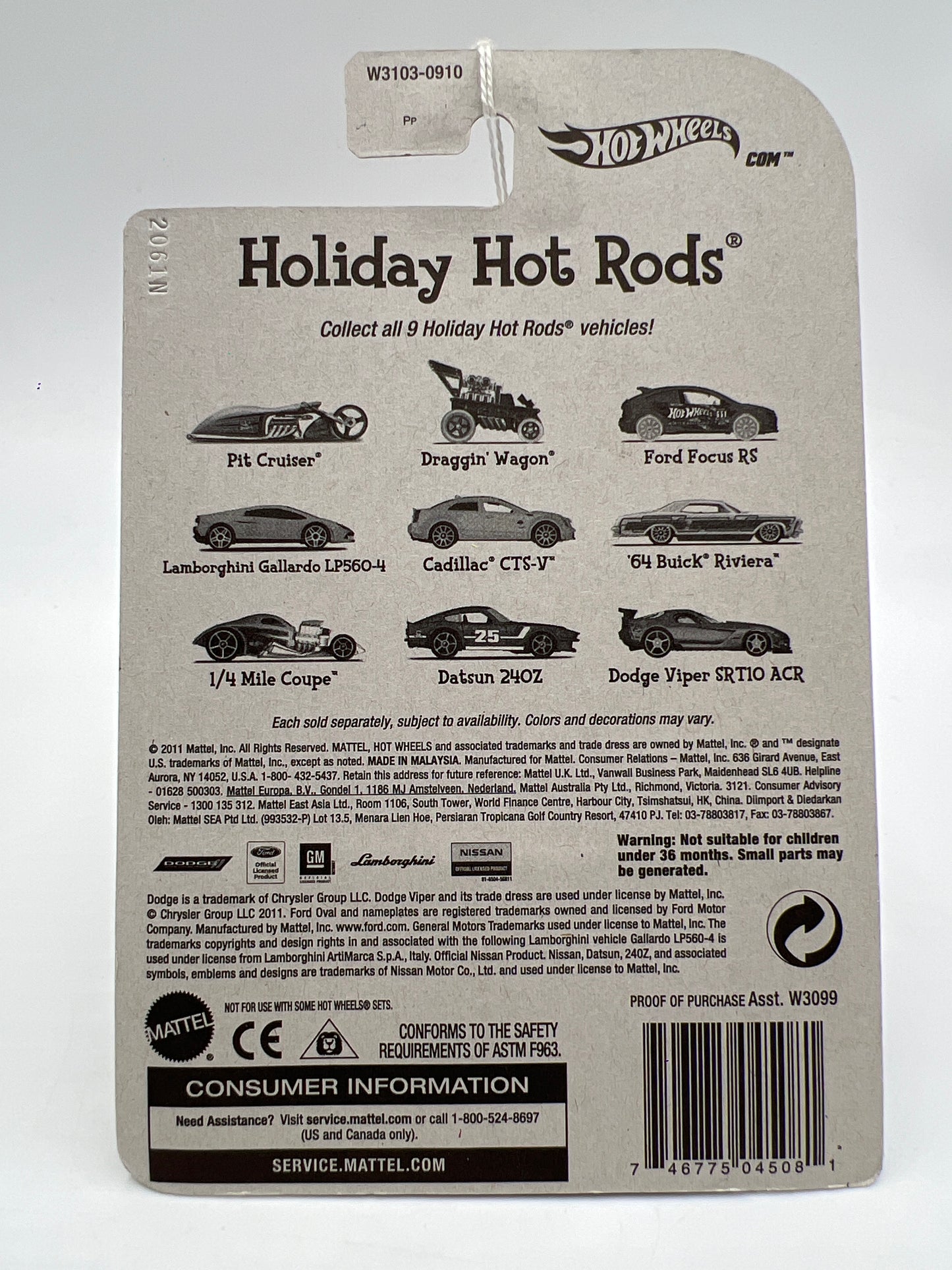 Hot Wheels Holiday Hot Rods Lamborghini Gallardo LP560-4 Green 160N