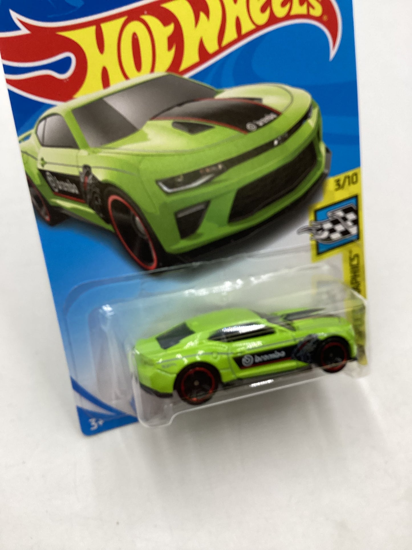 2019 Hot Wheels #26 Green 18 Camaro SS 7F