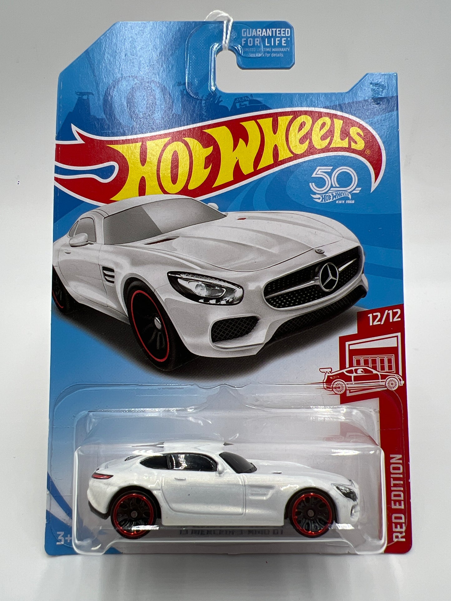 2018 Hot Wheels Target Exclusive Red Edition 15 Mercedes-AMG GT White