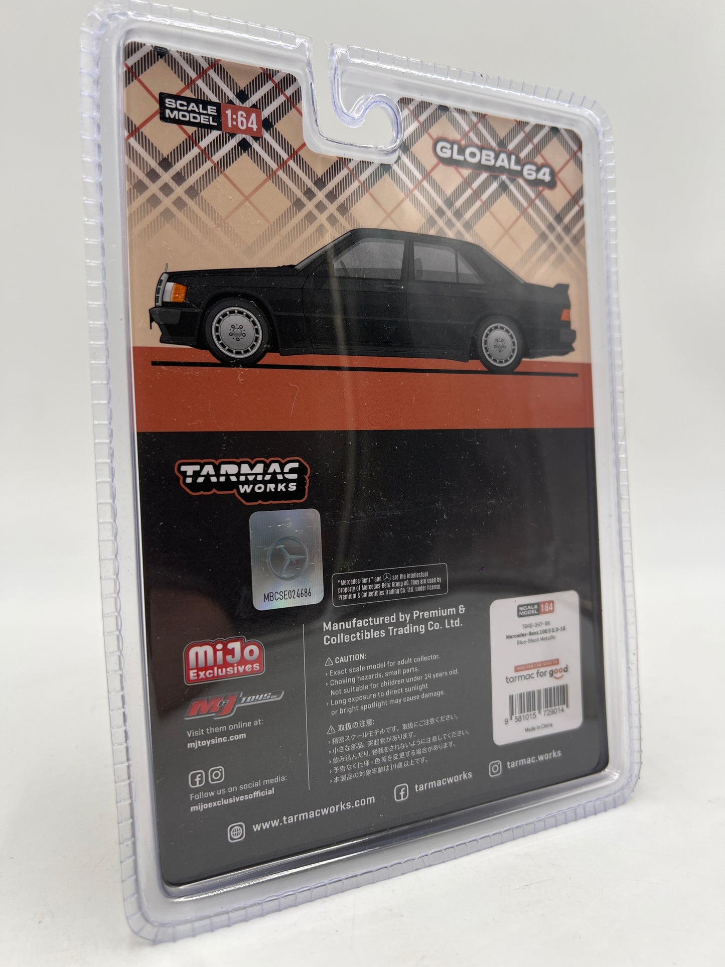 Tarmac Works Mijo Exclusives Mercedes-Benz 190 E 2.3-16 #47 240H