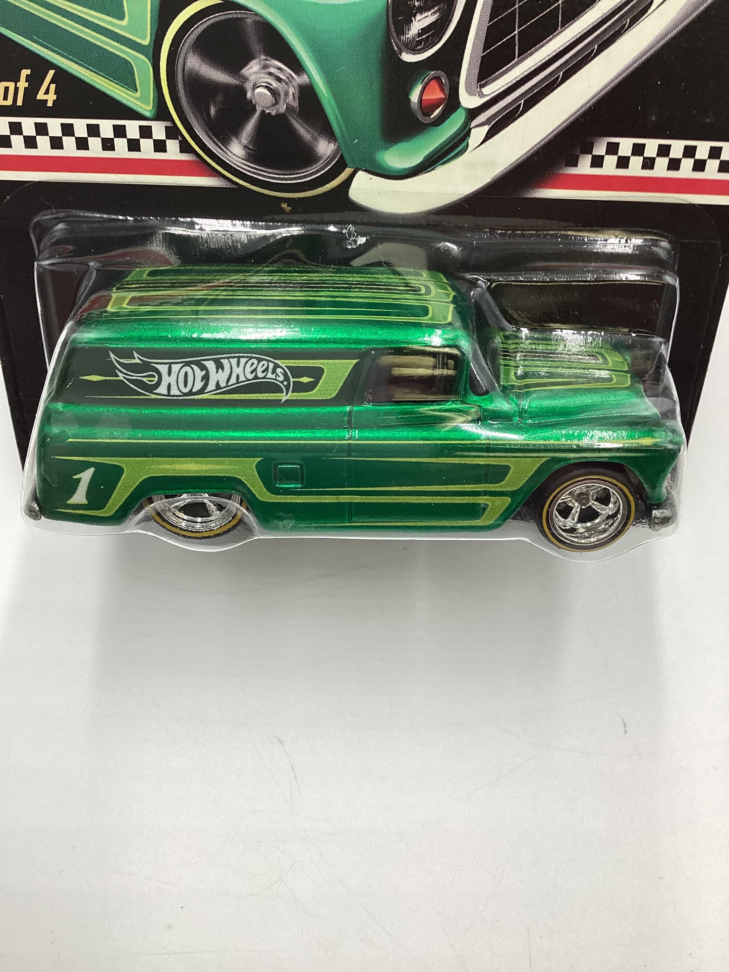 2012 Hot Wheels RLC Kmart Mail in #1 55 Chevy Panel Green Factory Sealed W/Protector