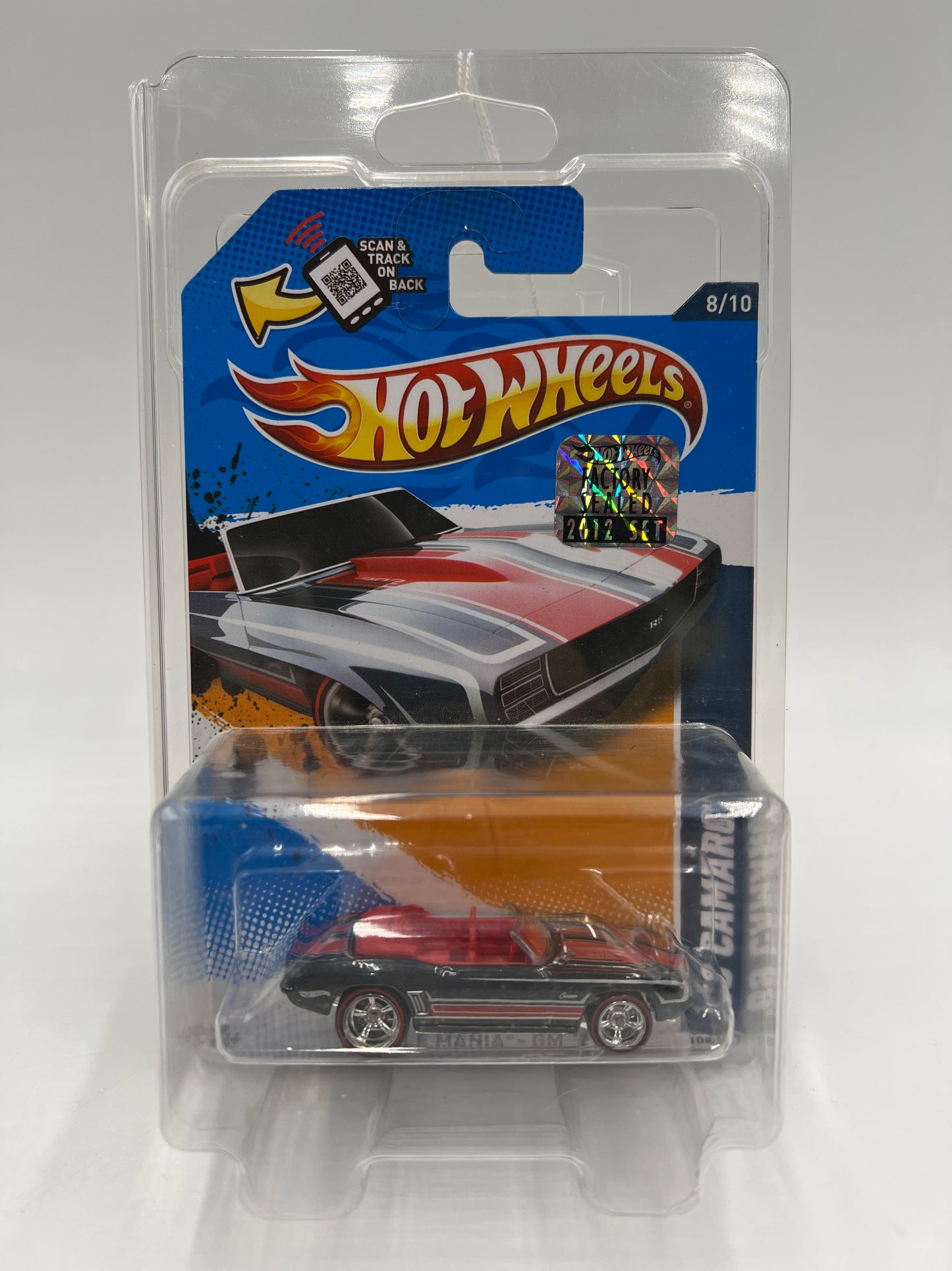 2012 Hot Wheels Factory Sealed Super Treasure Hunt #108 69 Camaro Convertible W/Protector