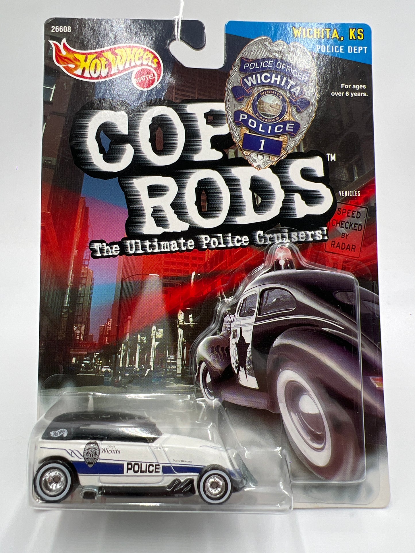 Hot Wheels Cop Rods Series 2 Wichita KS Phaeton W/Real Riders SR