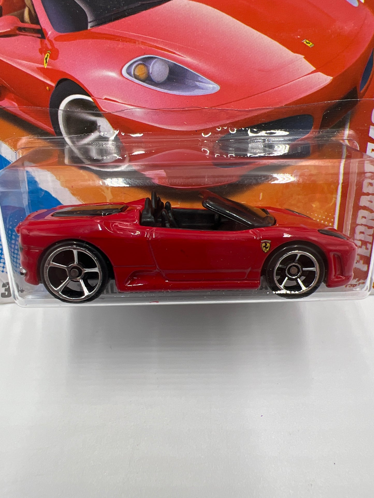 2011 Hot Wheels Thrill Racers Highway #190 Ferrari F430 Spider Red Short Card W/Protector SR