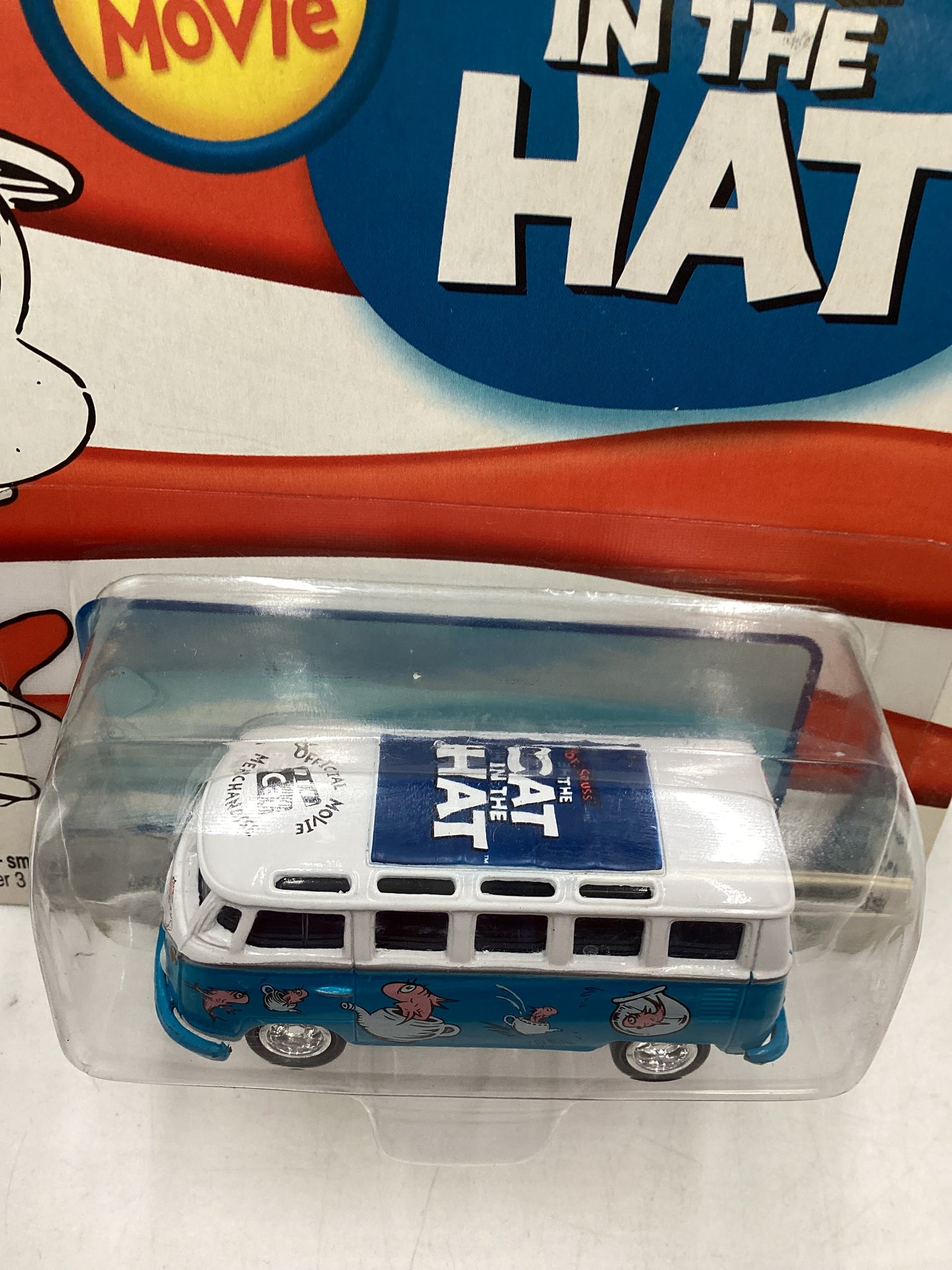 Johnny Lightning The Cat In The Hat 65 Volkswagen Samba Bus Blue 218F