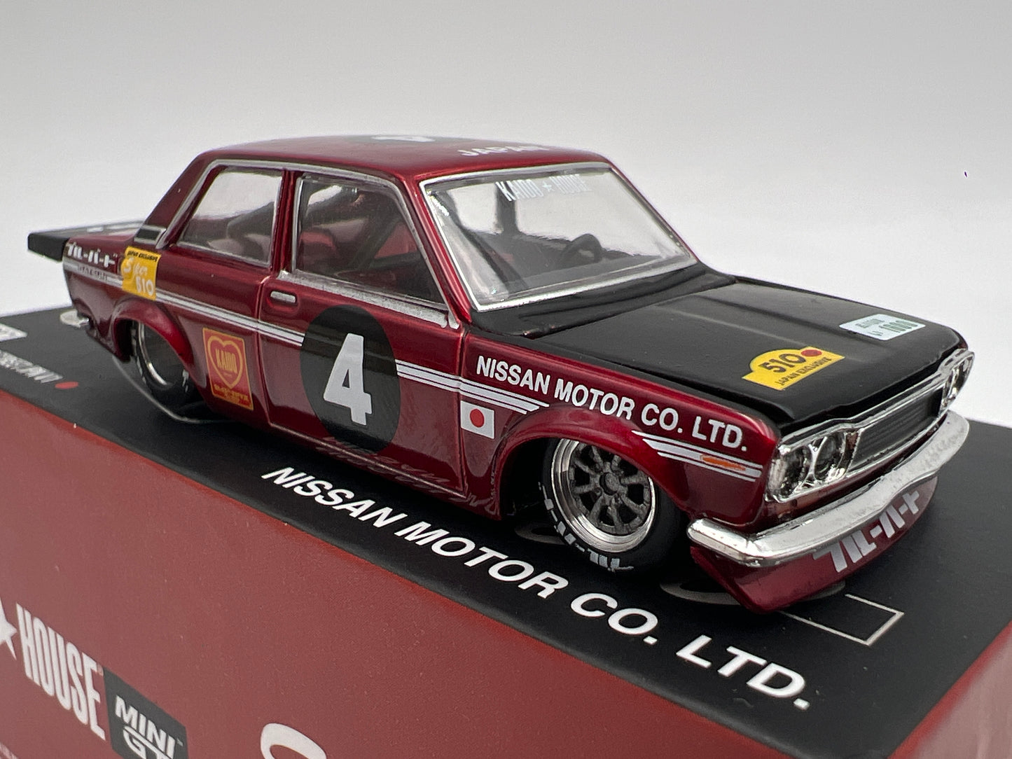 Mini GT Kaido House #087 Datsun 510 Pro Street JPN V1 Red