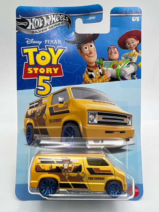 2026 Hot Wheels Silver Series Toy Story 5 #5 Woody Custom 77 Dodge Van W/Metal Base