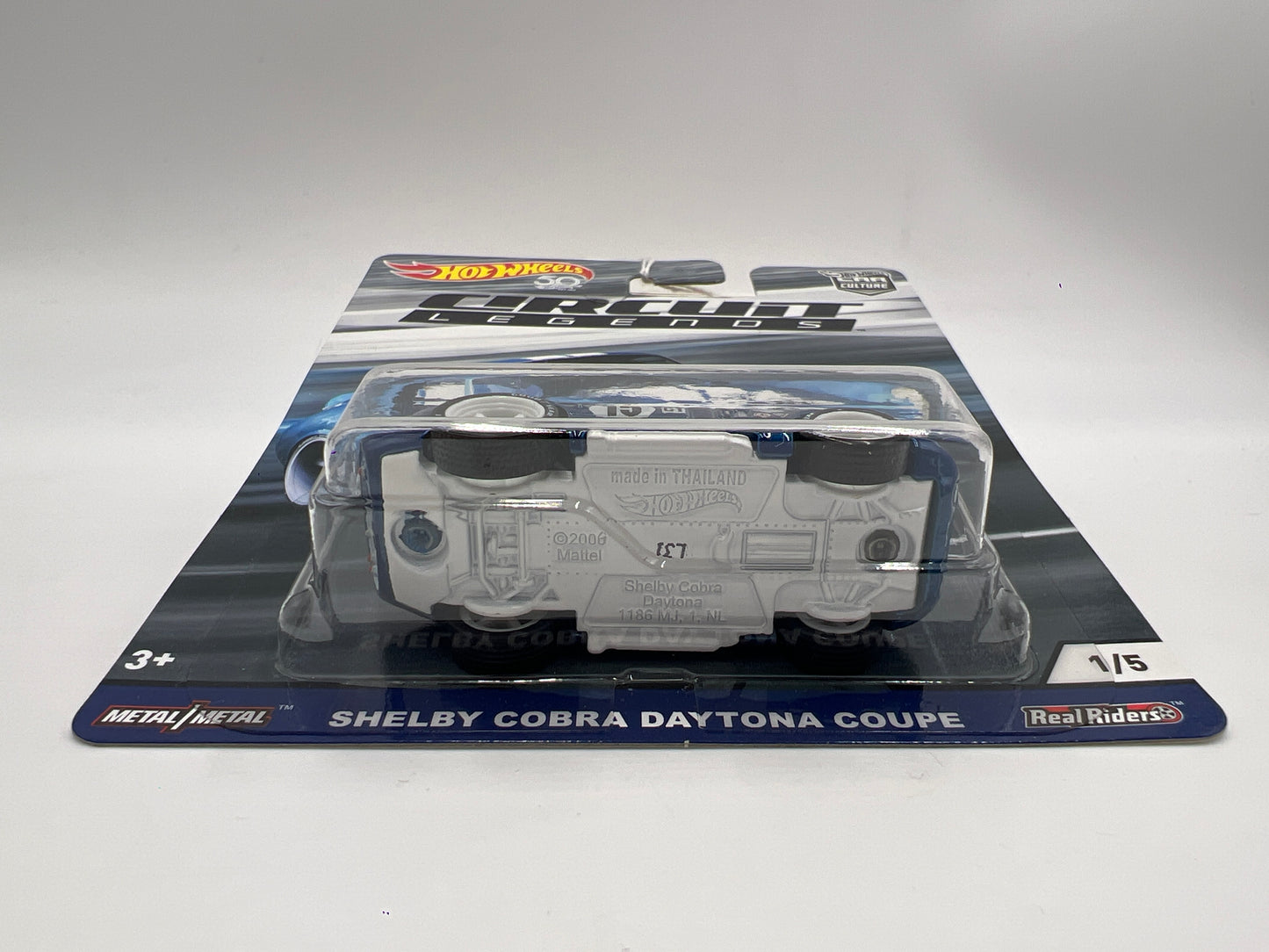 2018 Hot Wheels Car Culture Premium Circuit Legends #1 Shelby Cobra Daytona Coupe Blue 255E