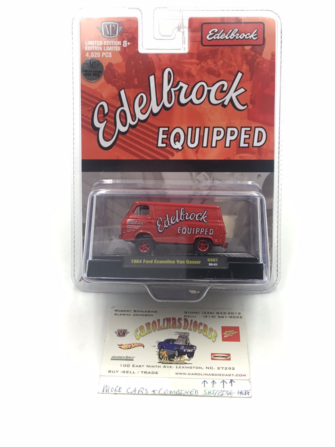 M2 Machines 1965 Ford Econoline Van Gasser Edelbrock -  1:64 Hobby Exclusive Chase GS07