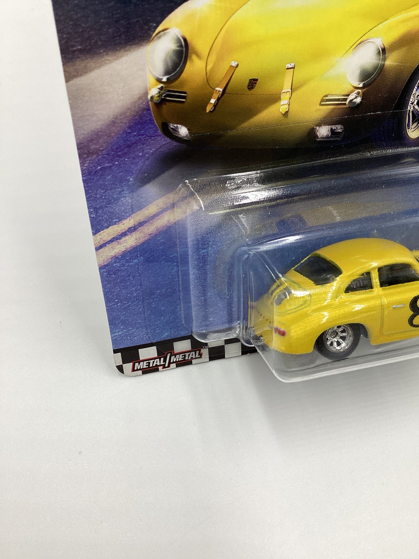 Hot Wheels Boulevard #6 Porsche 356 Outlaw Yellow Card Not Perfect 262C