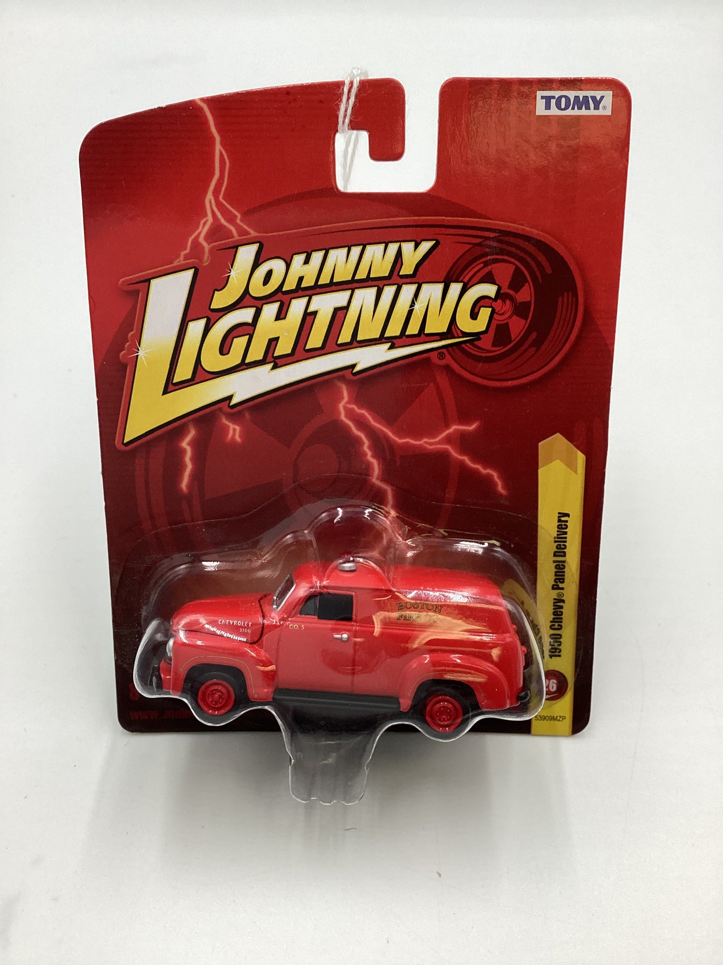 Johnny lightning Tomy #26 Chevy 1950 Chevy Delivery Fire Red 227H