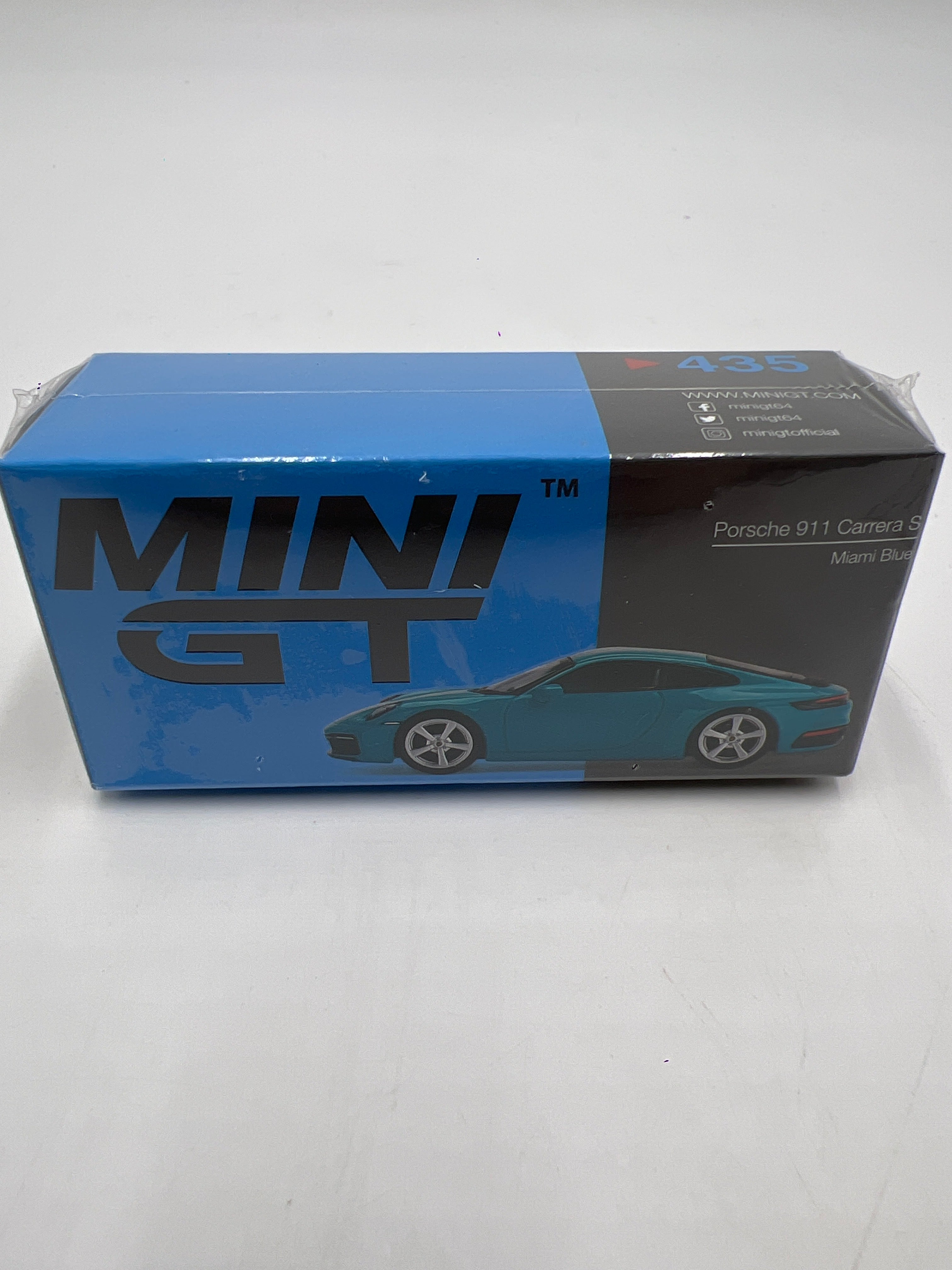 ミニカー MINI GT Porsche 911 Carrera S Miami Blue MINI GT Porsche 911 Carrera S Miami Blue - MINIATURE TOY SHOP