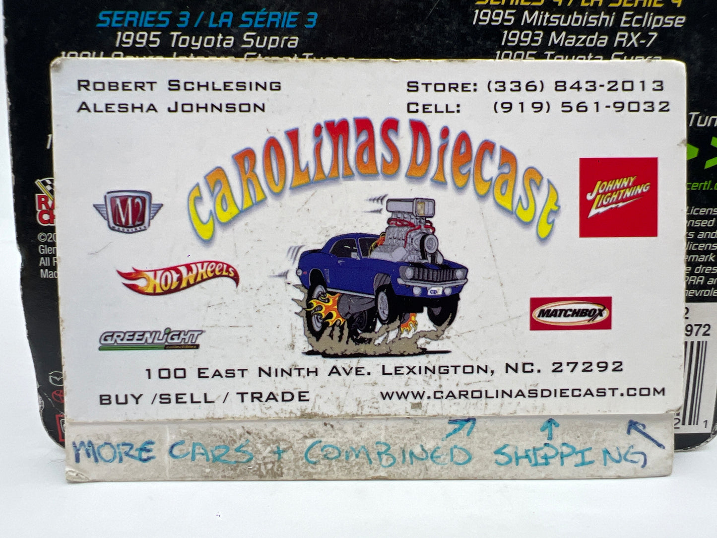 Racing Champions Fast & Furious Series 4 1995 Volkswagen Jetta White Bad Card