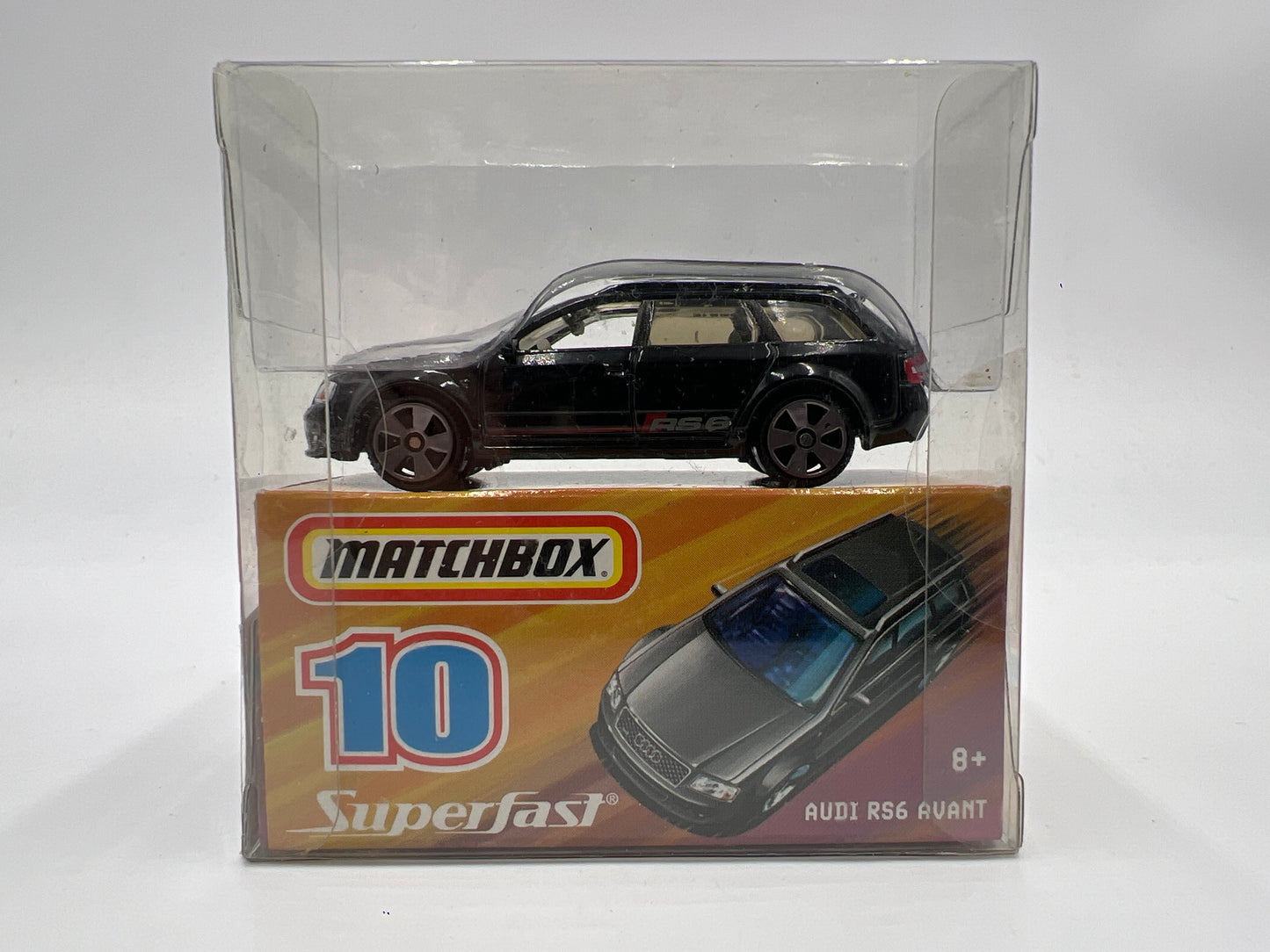 Matchbox Superfast #10 Audi RS6 Avant Black W/Chrome Wheels
