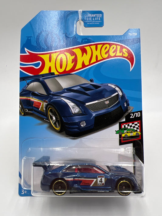 2019 Hot Wheels Kroger Exclusive #75 16 Cadillac ATS-V R Blue 237A