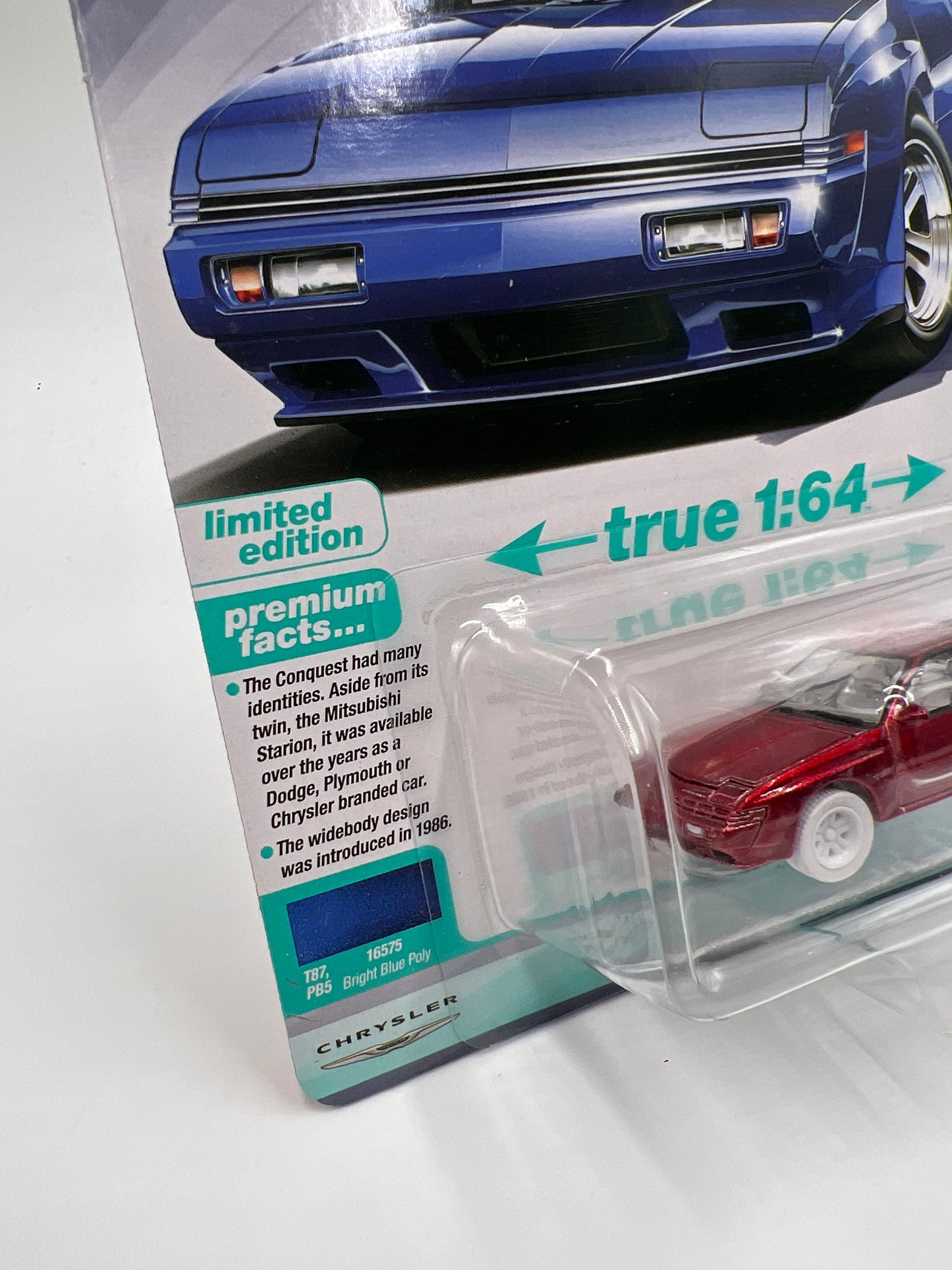 2025 Auto World Modern Muscle CHASE Release 1 Version A 1988 Chrysler Conquest TSi Ultra Red