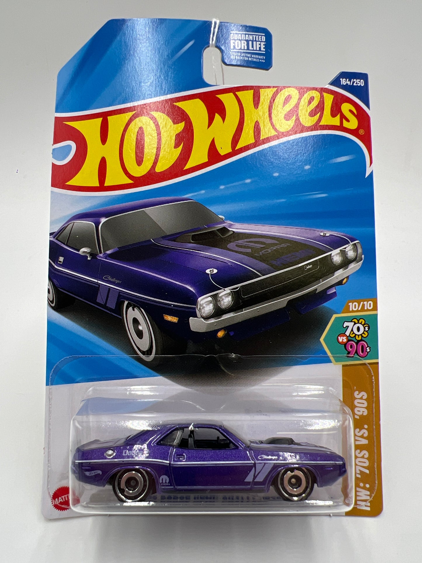 2025 Hot Wheels J Case HW 70s Vs 90s #164 70 Dodge Hemi Challenger Purple