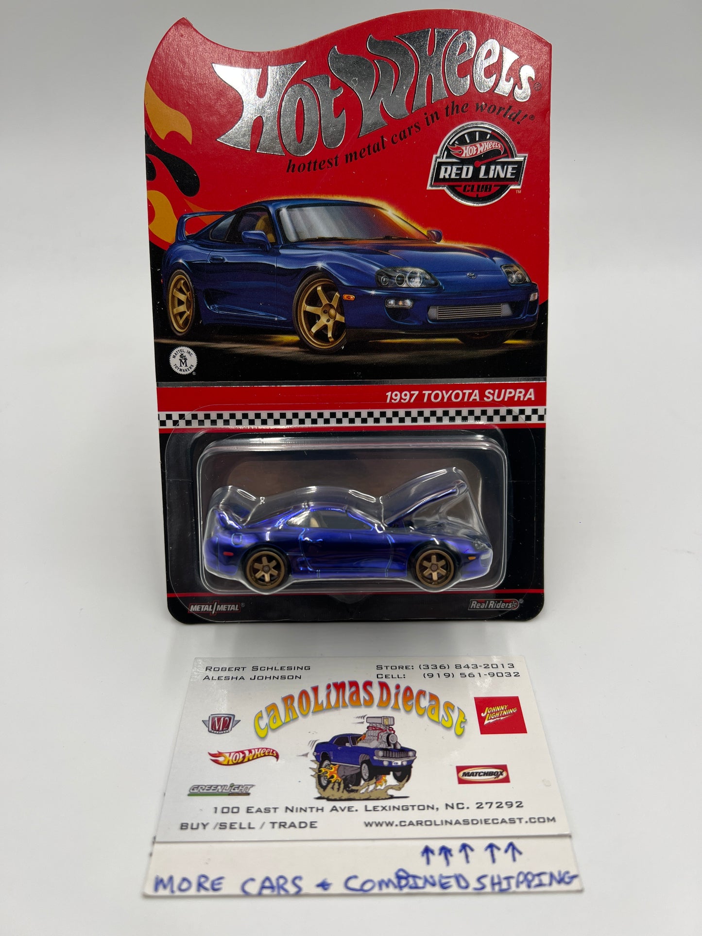 2024 Hot Wheels RLC 1997 Toyota Supra Blue W/Protector Loose Blister