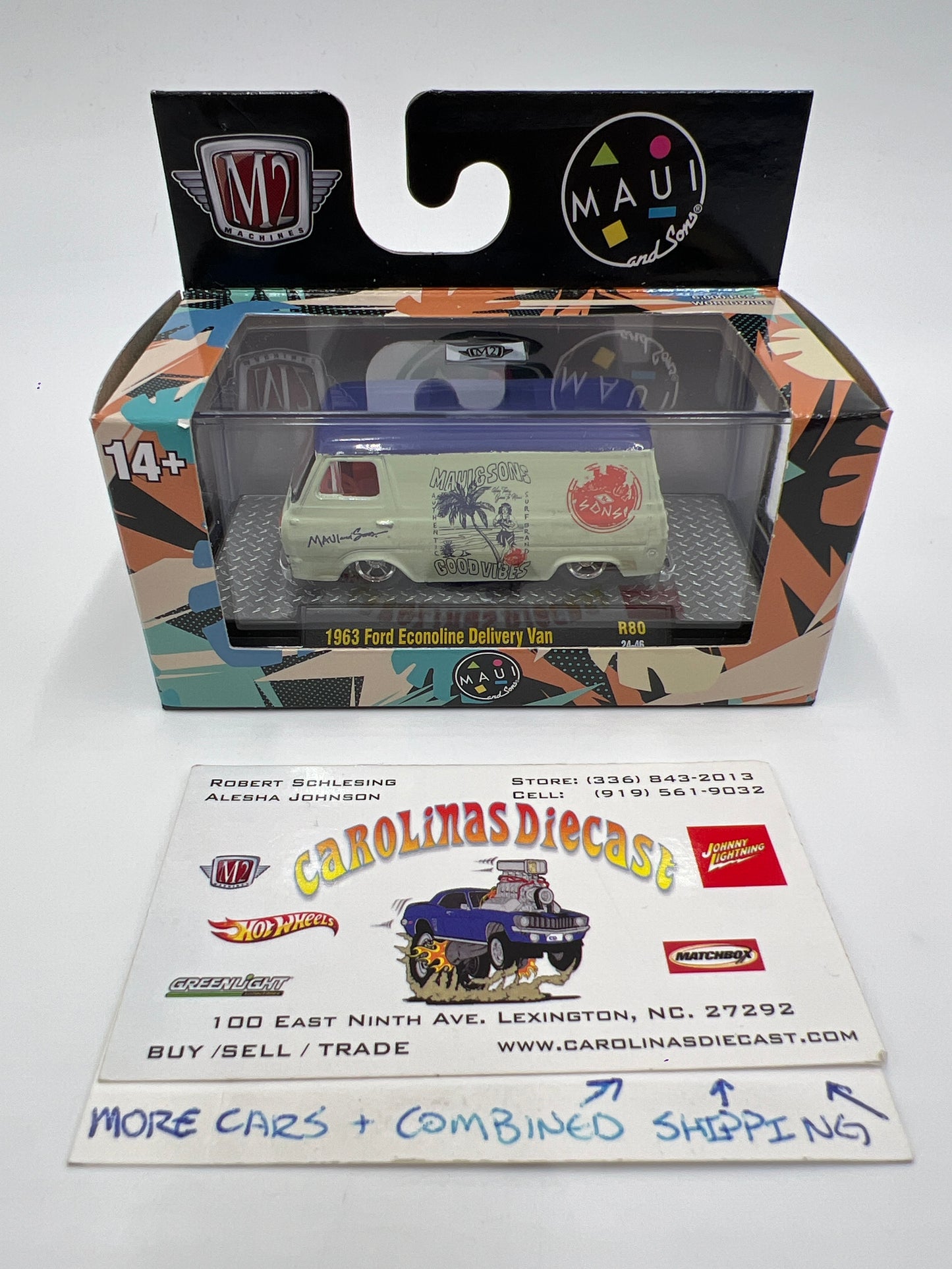 M2 Machines Maui & Sons 1963 Ford Econoline Delivery Van R80