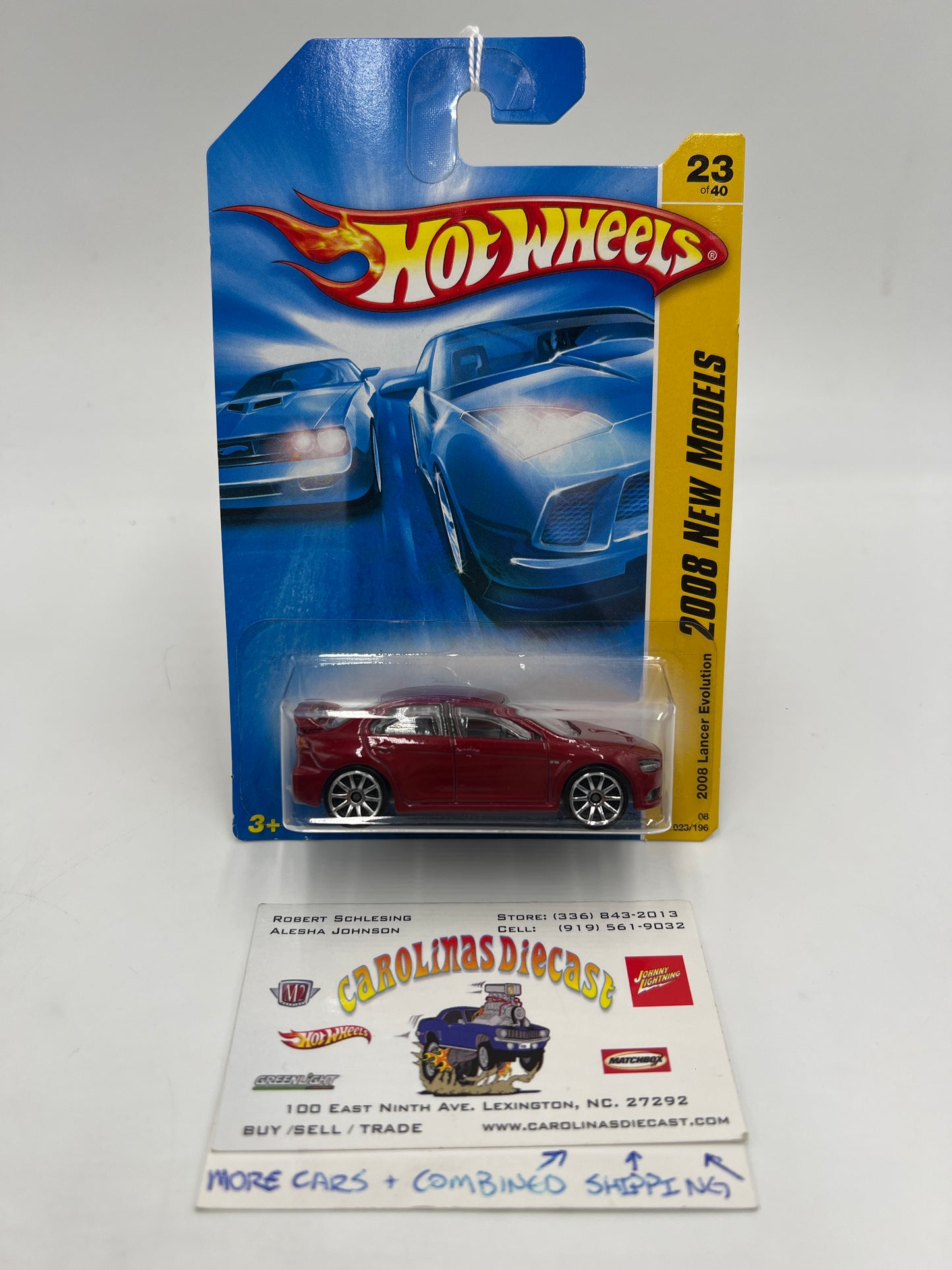 2008 Hot Wheels New Models #23 2008 Lancer Evolution Red SR