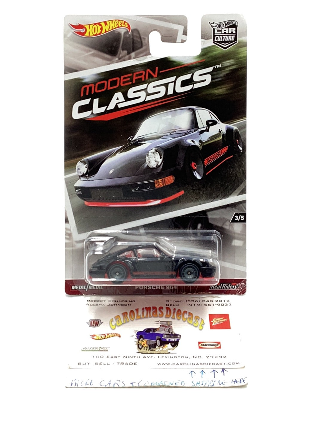 Hot wheels car culture modern classics #3 Porsche 964 with protector cracked blister