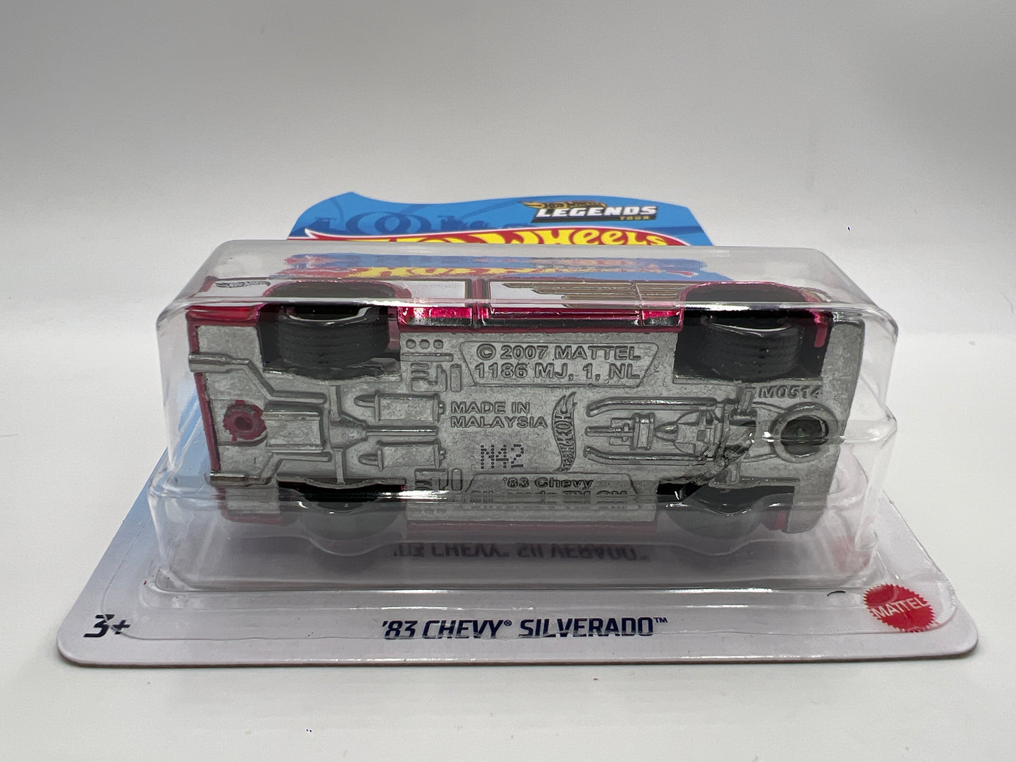 2021 Hot Wheels Legends Tour 83 Chevy Silverado Pink W/Protector