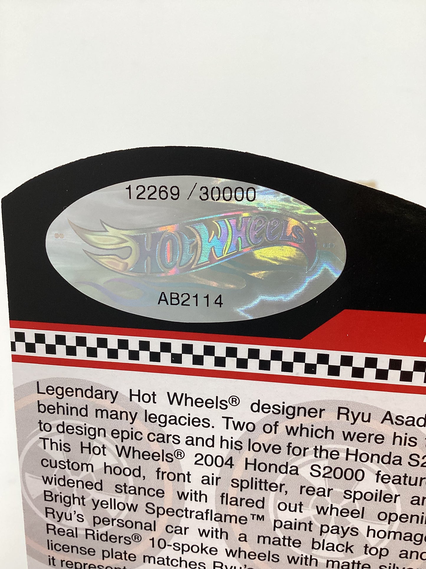 2022 Hot Wheels RLC#12269/30000 Ryu Honda S2000 Gold