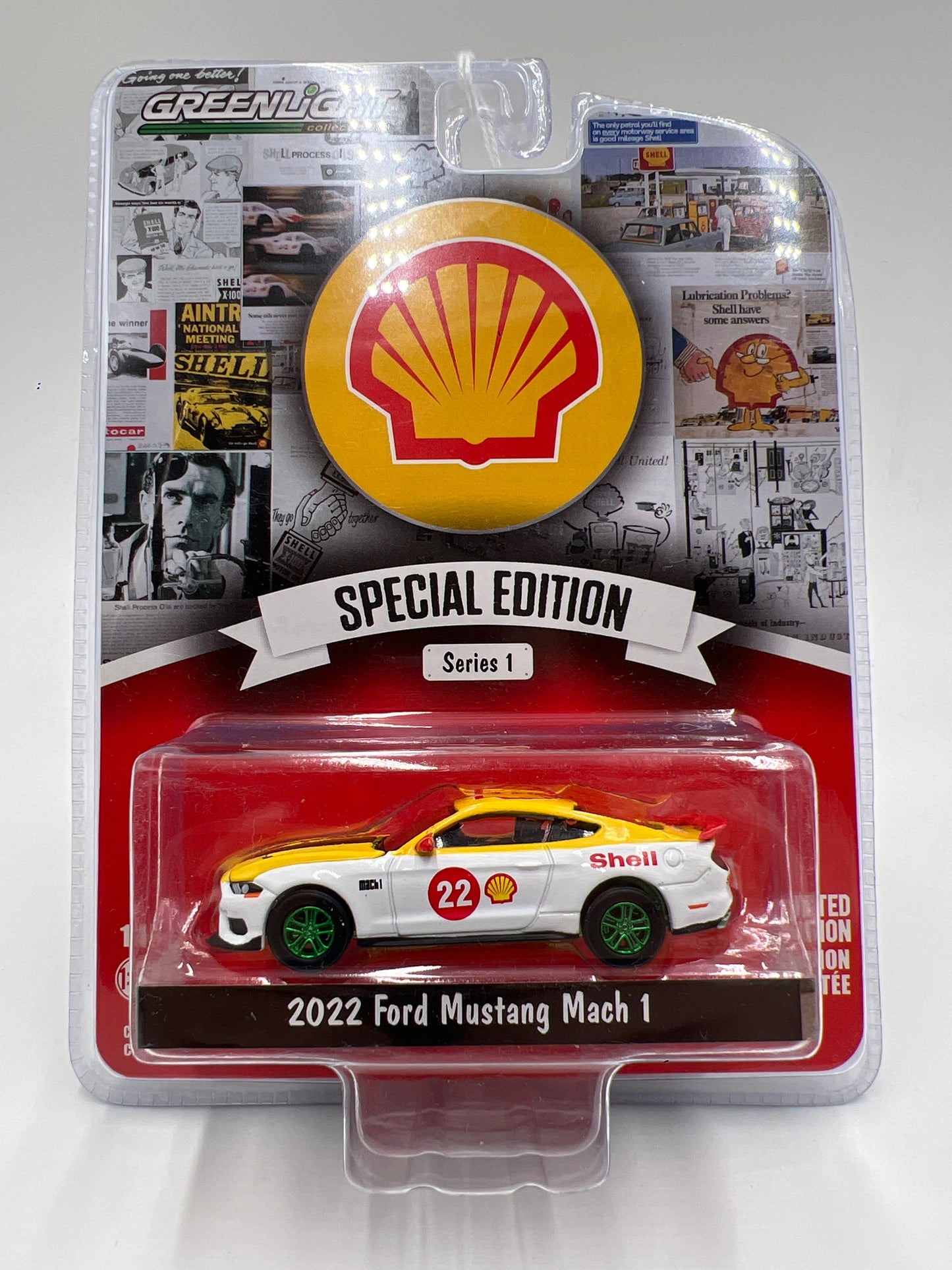 Greenlight Special Edition Series 1 CHASE Shell 2022 Ford Mustang Mach 1