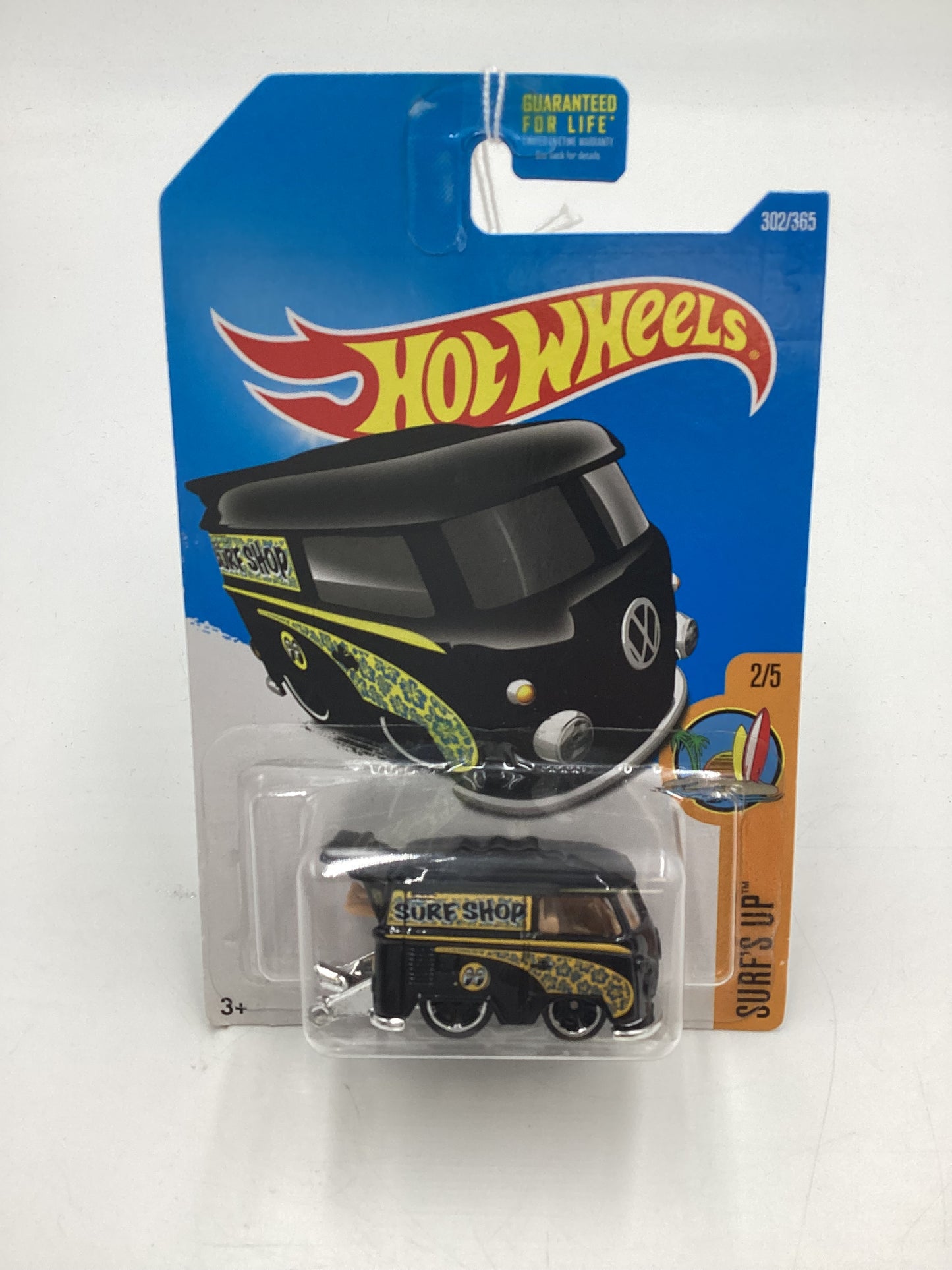 2017 Hot Wheels Surfs Up #302 Kool Kombi Black Mooneyes 96C