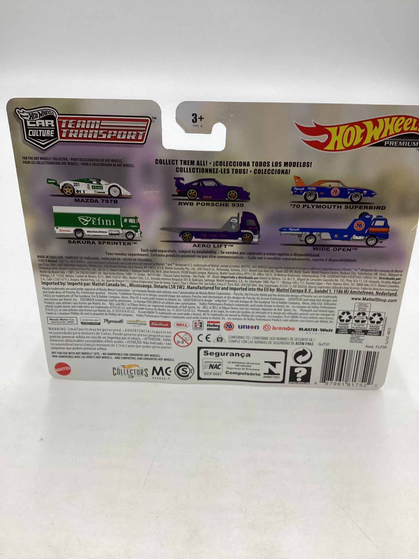 Hot wheels 2019 Team Transport #17 RWB Porsche 930 & Aero Lift W/Protector