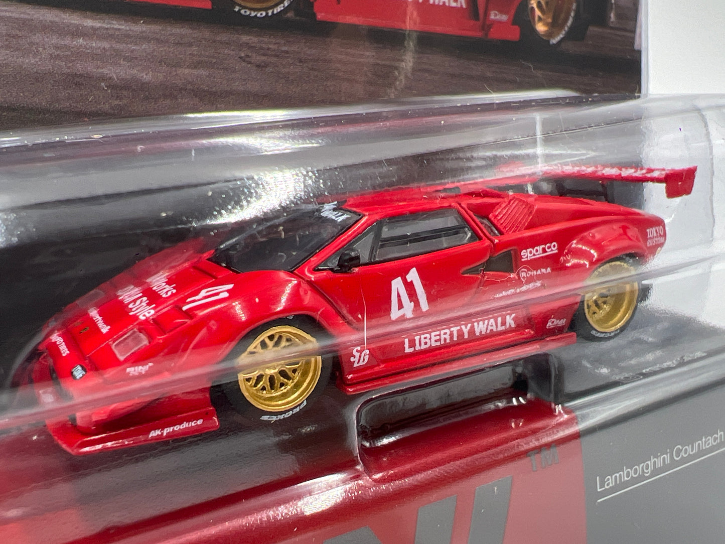 Mini GT #1100 Lamborghini Countach LB-Works Red 230F