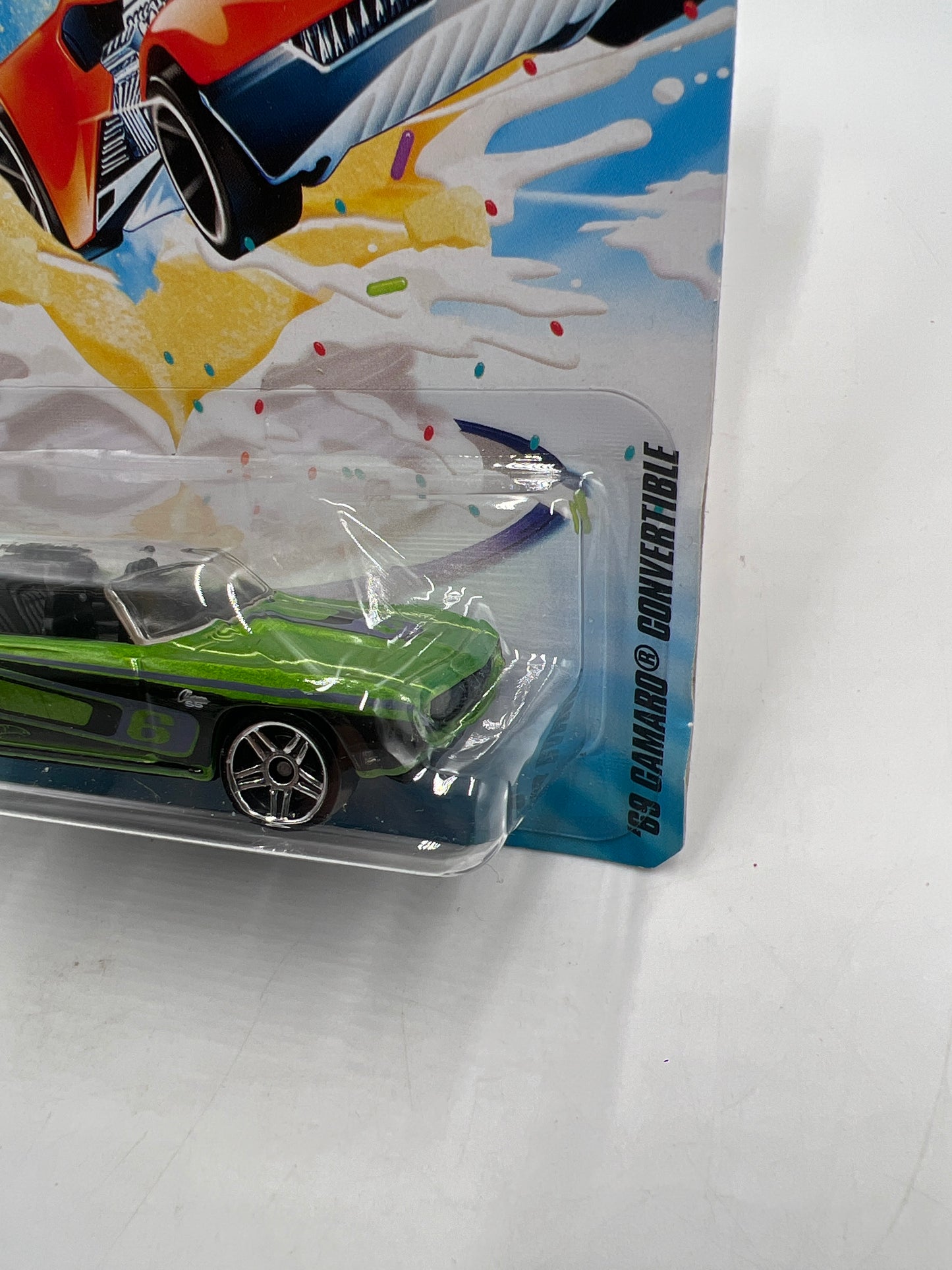 2010 Hot Wheels Happy Birthday 69 Camaro Convertible *Small Back Corner Vein* 158H