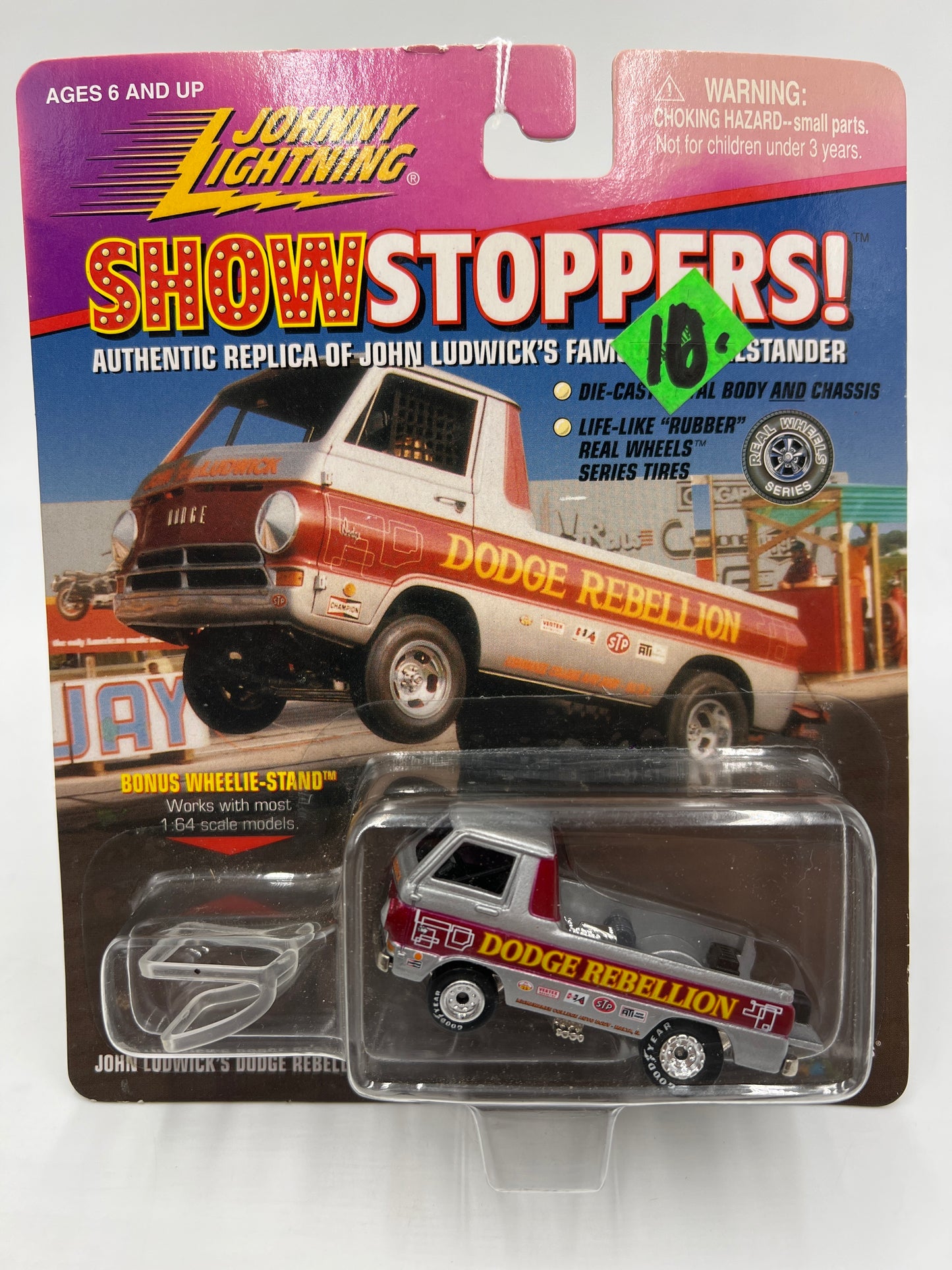 Johnny Lightning Show Stoppers John Ludwicks Dodge Rebellion Silver/Red 231E