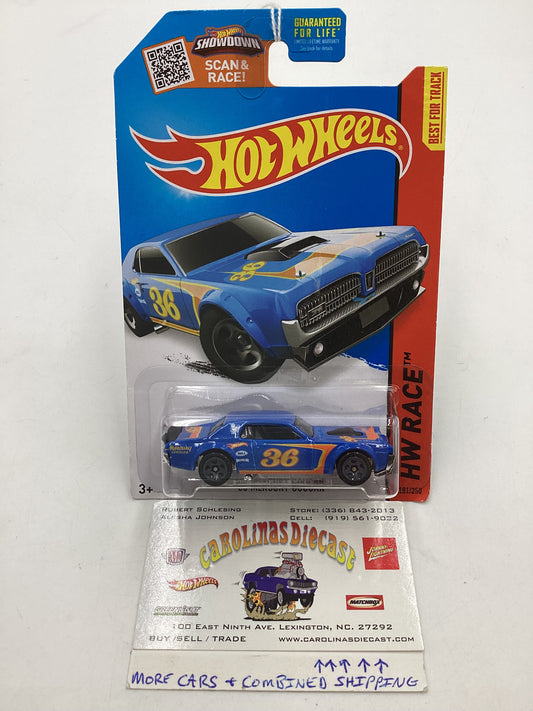 2015 Hot Wheels HW Race #181 68 Mercury Cougar Blue 40B