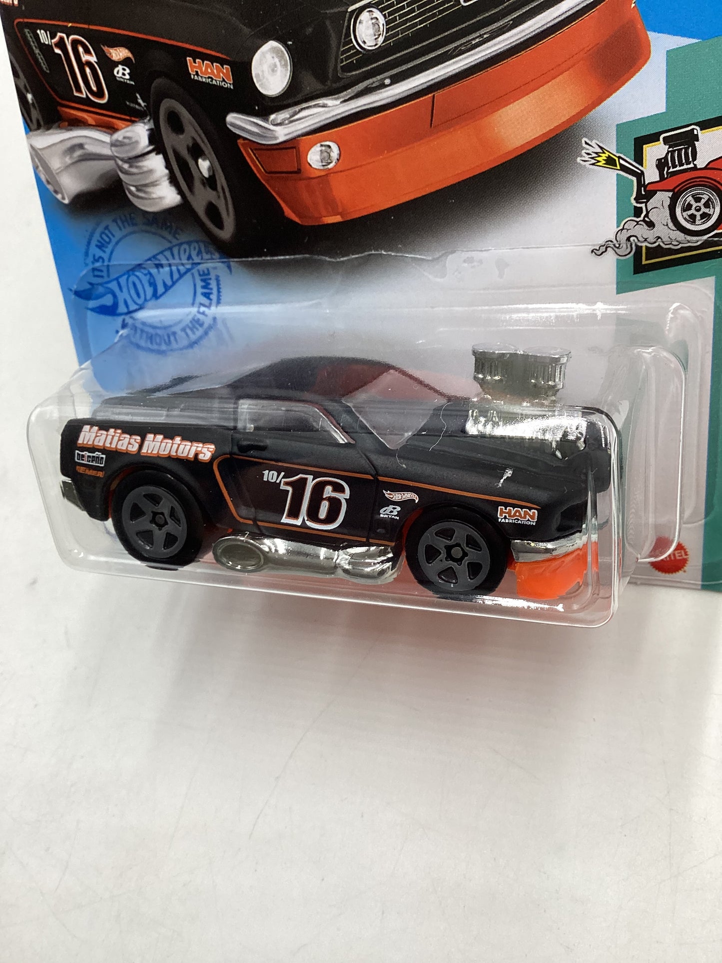 2021 Hot Wheels #40 68 Mustang Black Clear Window 32C