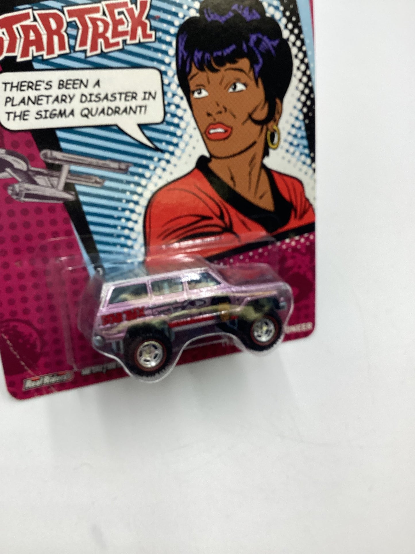Hot wheels Pop Culture Star Trek 1988 Jeep Wagoneer Purple Vein Bottom Left 267A