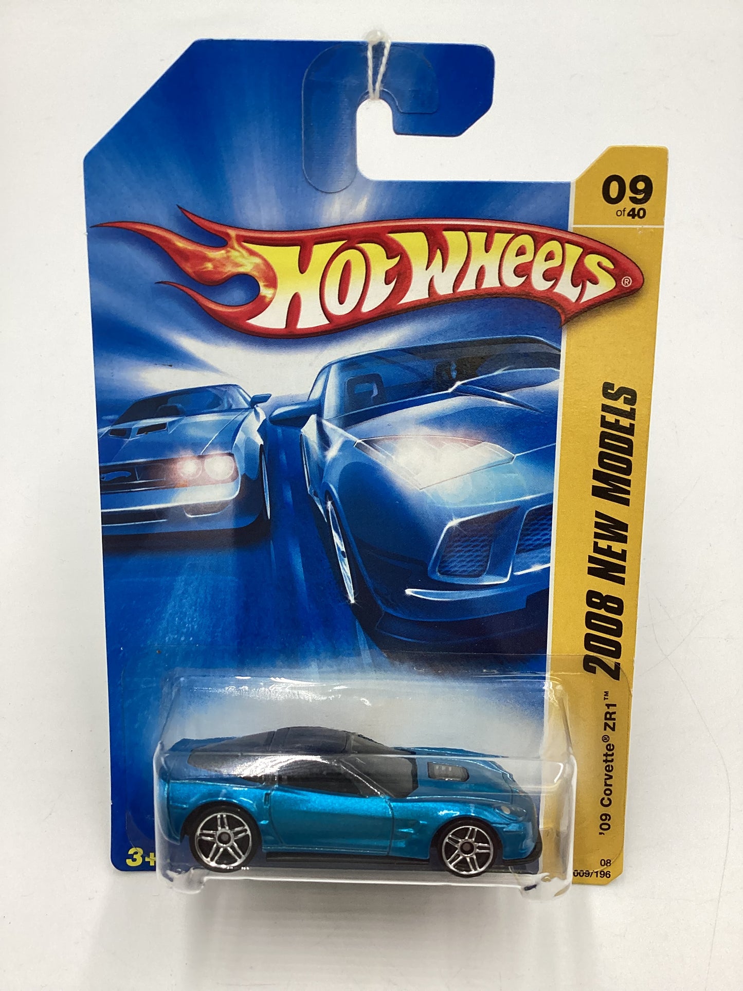2008 Hot Wheels New Models #9 09 Corvette ZR1 Blue 2B