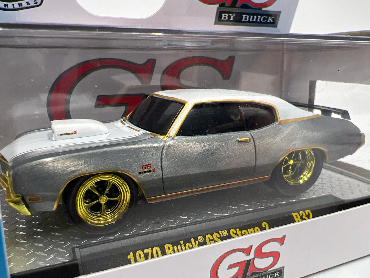 M2 Machines Ground Pounders RAW CHASE 1/250 1970 Buick GS Stage 2 R32