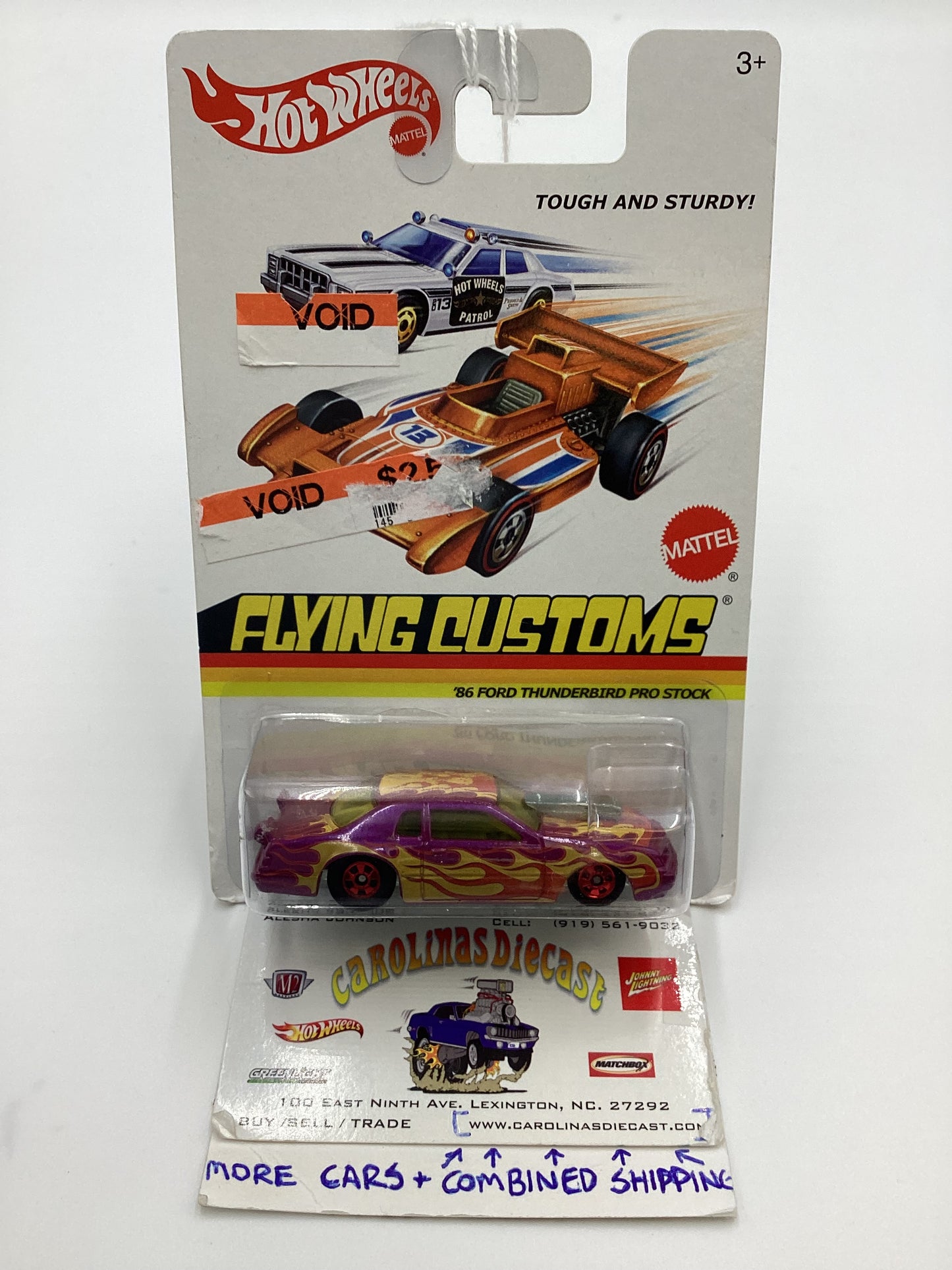 2013 Hot Wheels Flying Colors 86 Ford Thunderbird Pro Stock 158B