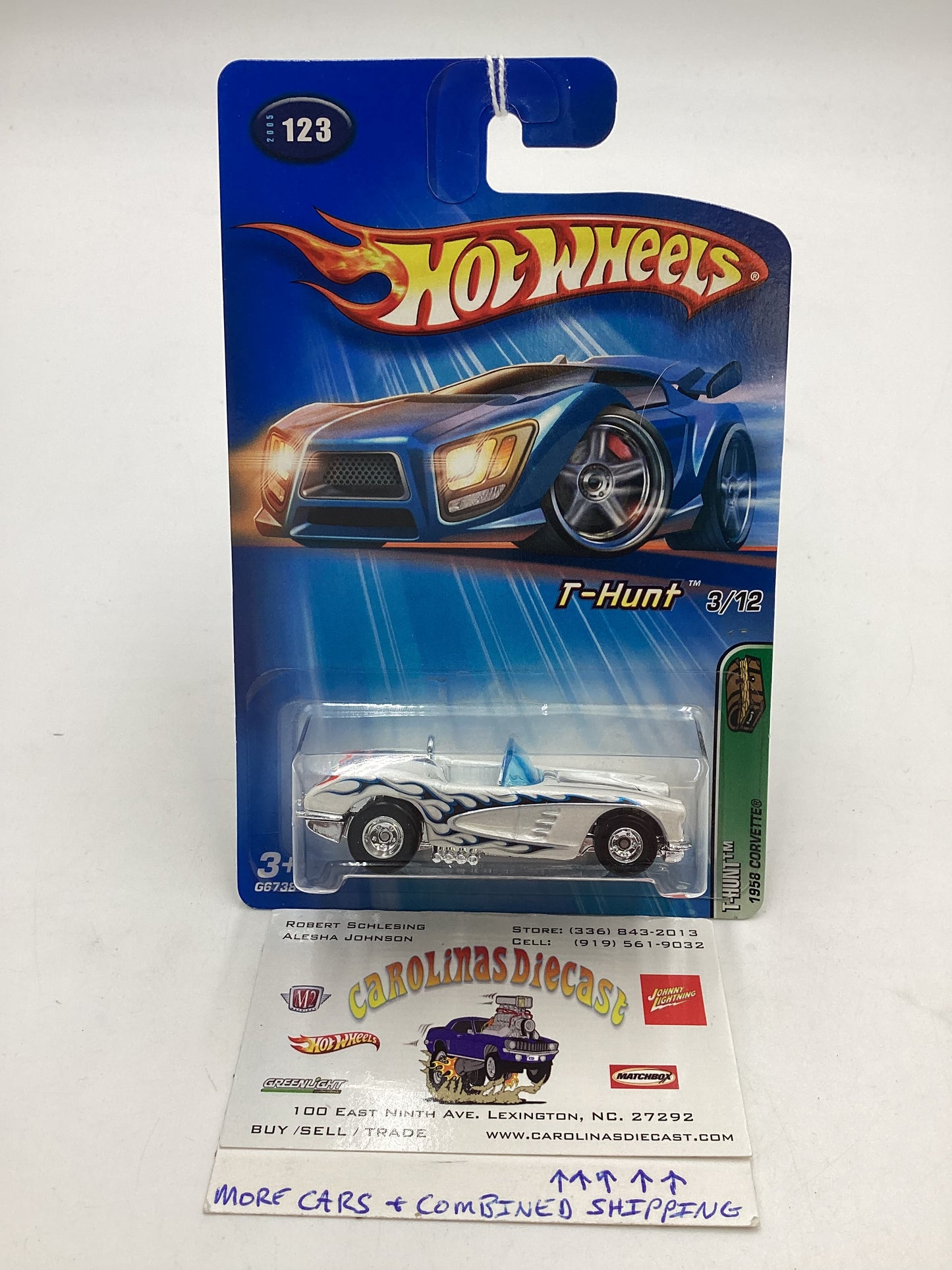 2005 Hot Wheels #123 Treasure Hunt 1958 Corvette 273A