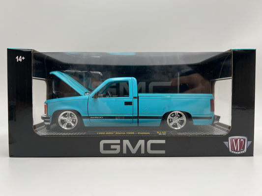 M2 Machines 1/24 Scale R140 1988 GMC Sierra 1500 Custom Light Blue