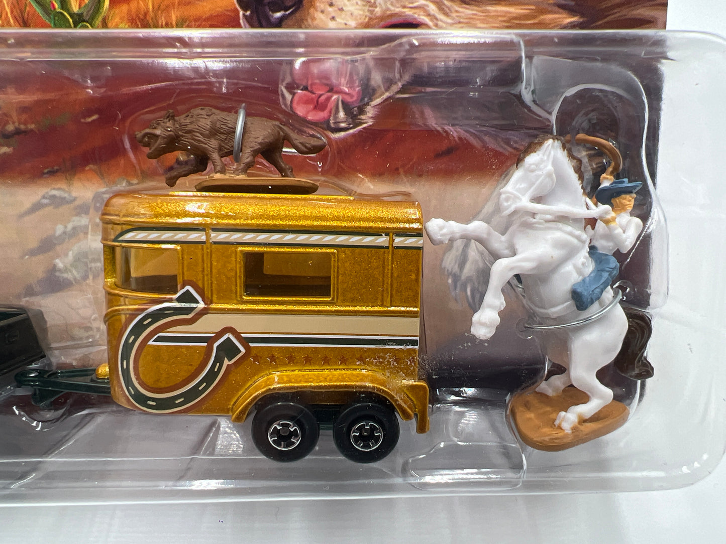 Matchbox Hitch N Haul Cowboy Trail Chevy Silverado & Horse Box