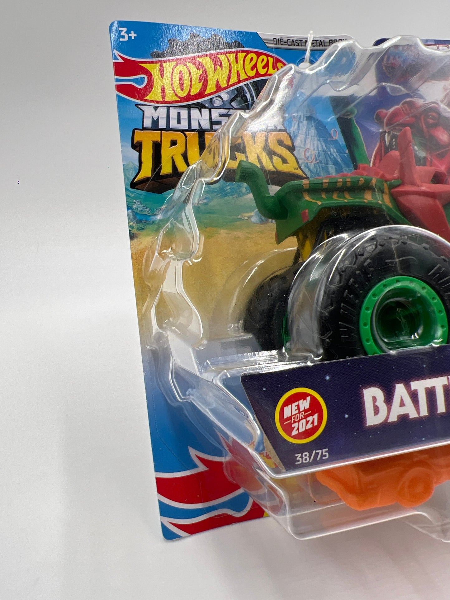 2021 Hot Wheels Monster Trucks Masters of the Universe #38 Battle Cat 133A