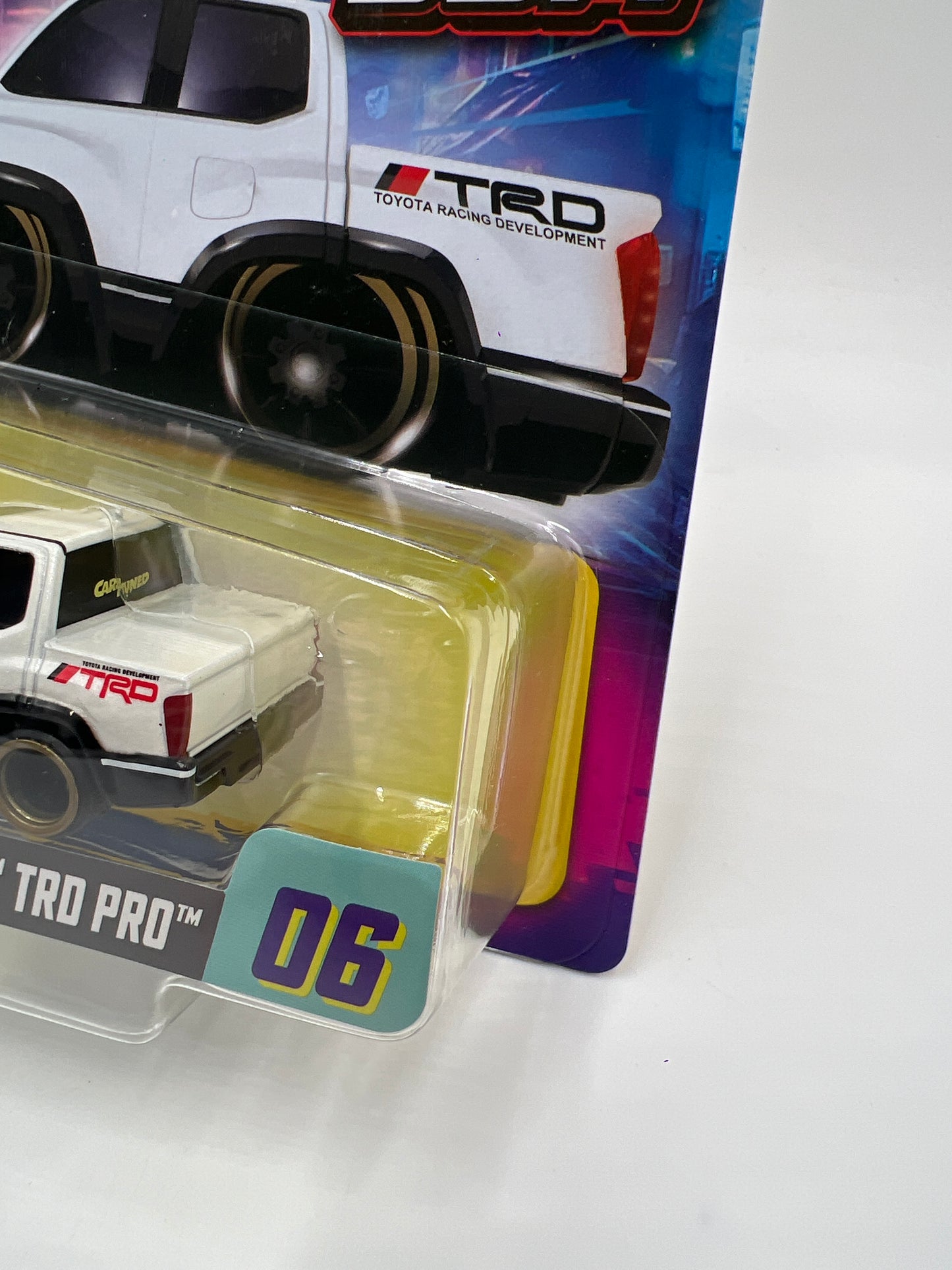 2025 MGA Car Tuned JDM Series 3 #6 21 Toyota Tacoma TRD Pro White