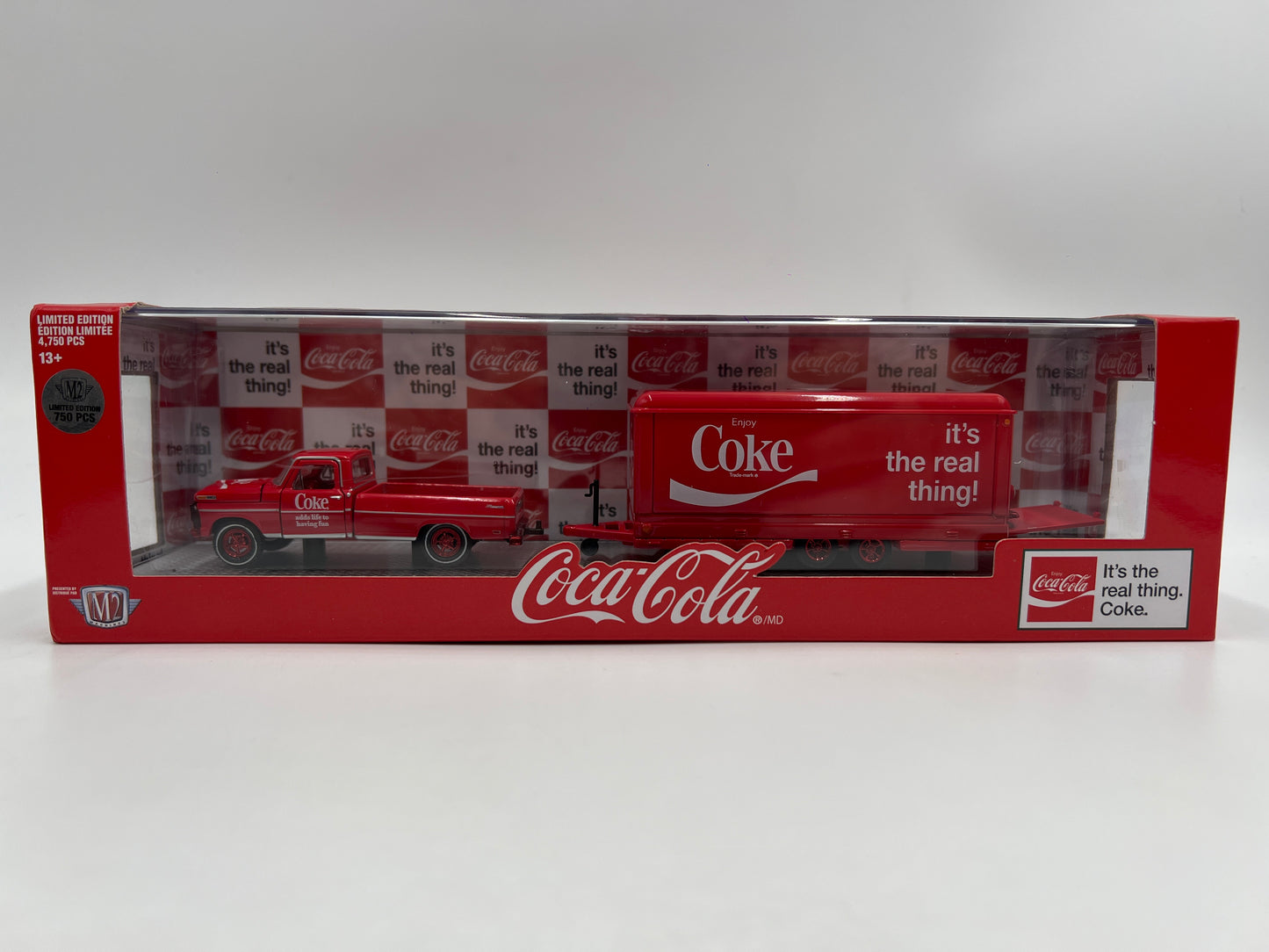 M2 Machines Auto Haulers CHASE Coca Cola 1969 Ford F-250 Ranger Truck & 1949 Mercury Custom TW02