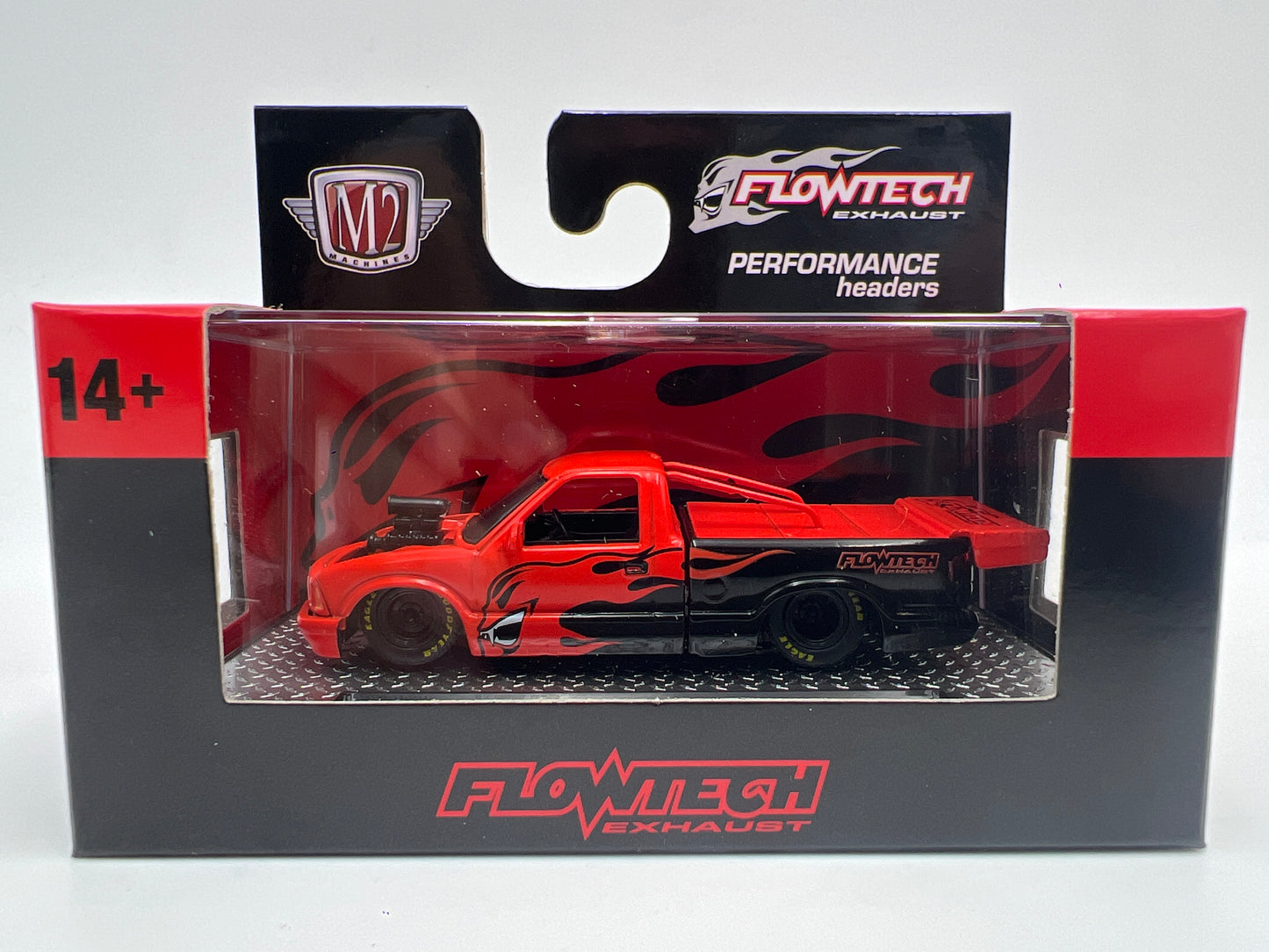 2026 M2 Machines WMTS22 Walmart Exclusive OBS 1995 Chevrolet S10 Flowtech Red/Black