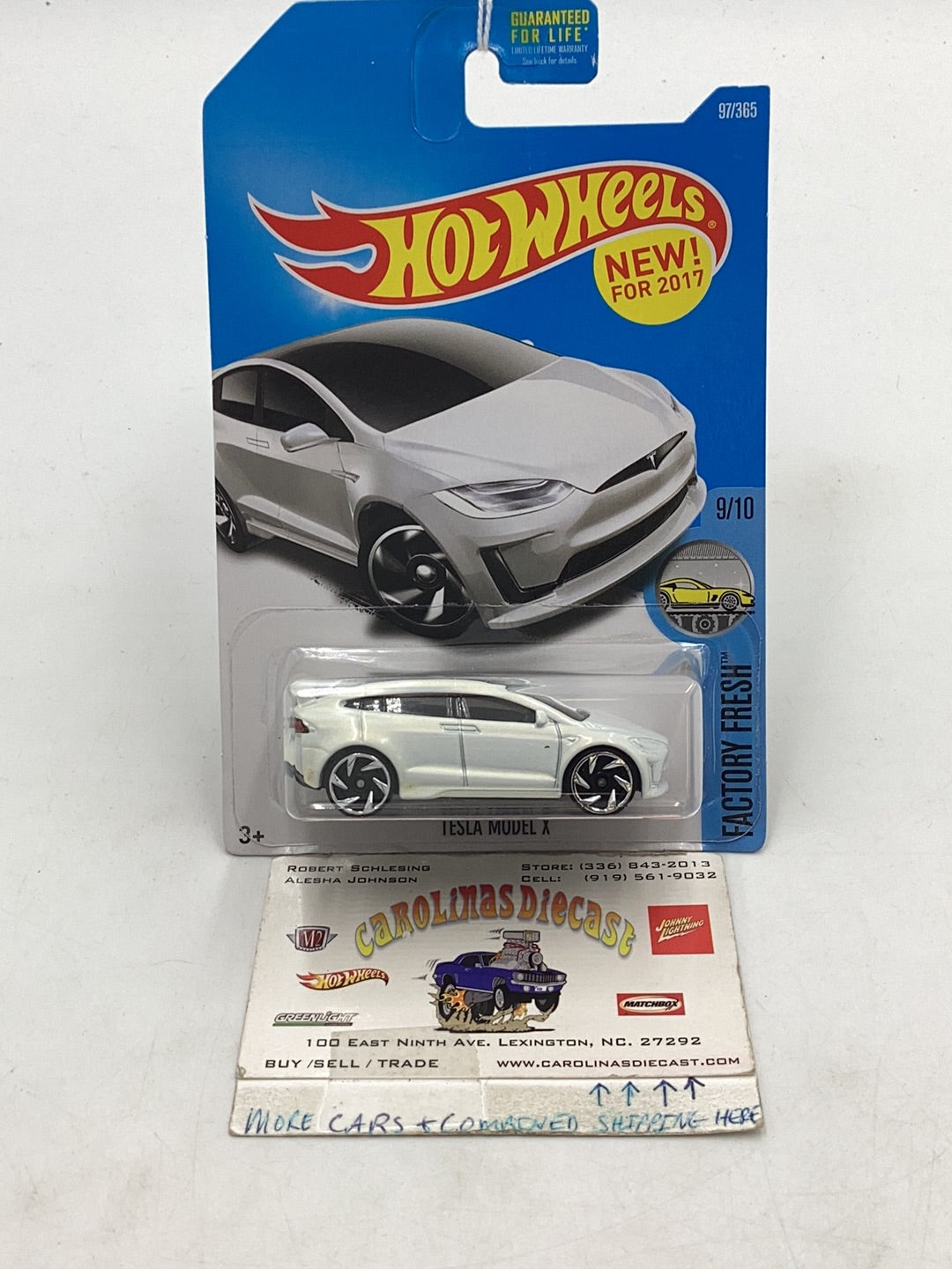 2017 Hot Wheels #97 Tesla Model X 50A