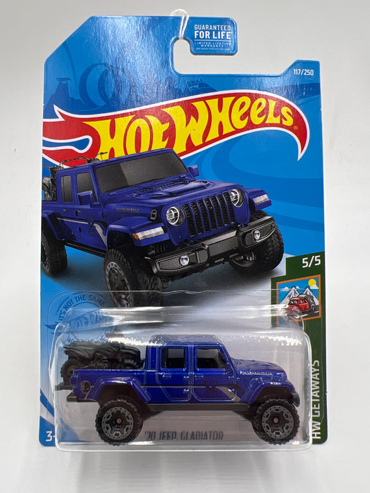 2021 Hot Wheels Getaways #117 20 Jeep Gladiator Blue 41F