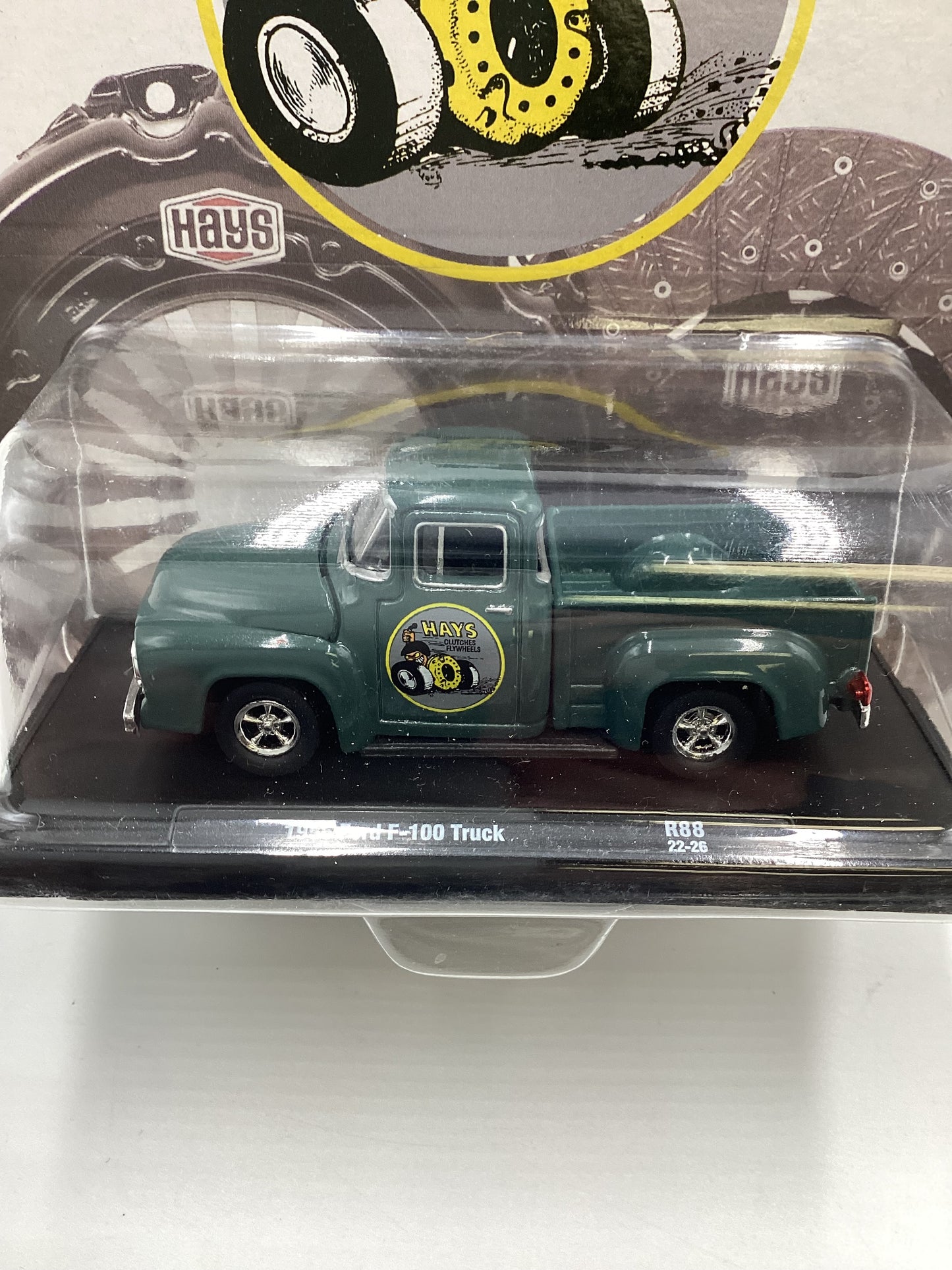 M2 Machines Auto Driver Hays 1956 Ford F-100 Truck Forest Green R88 190E